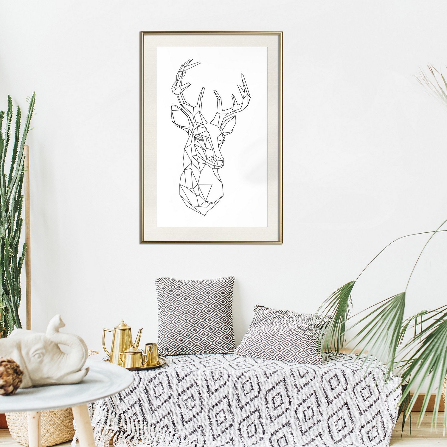 Poster Artgeist Affisch Geometric Deer
