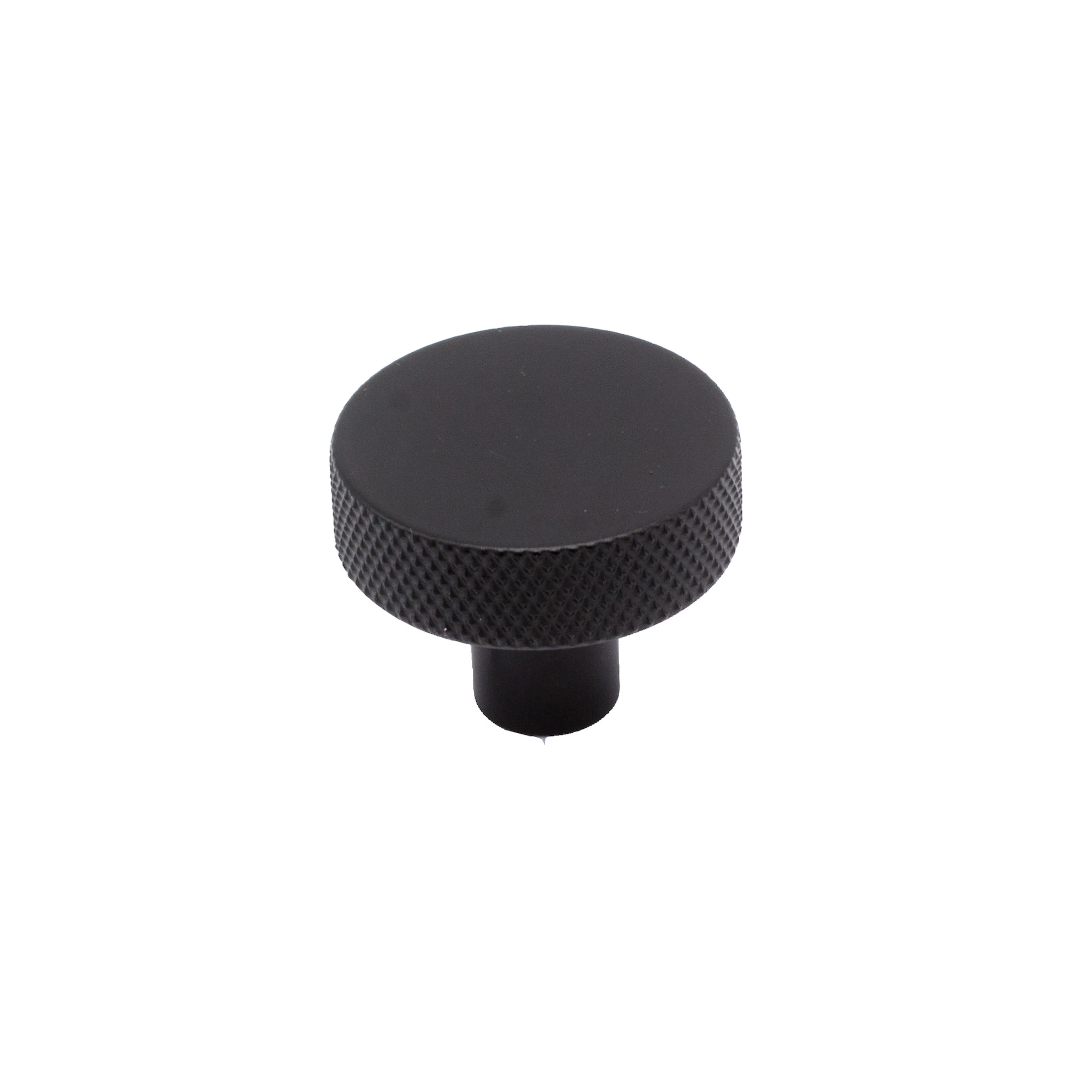 Knopp Flat 32 mattsvart Svart, Ø: 32 mm