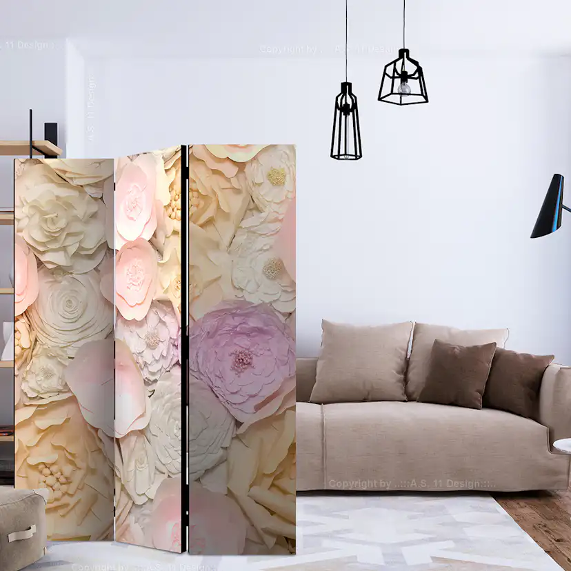 Rumsavdelare Skärmvägg Arkiio Flower Bouquet 135x172 cm