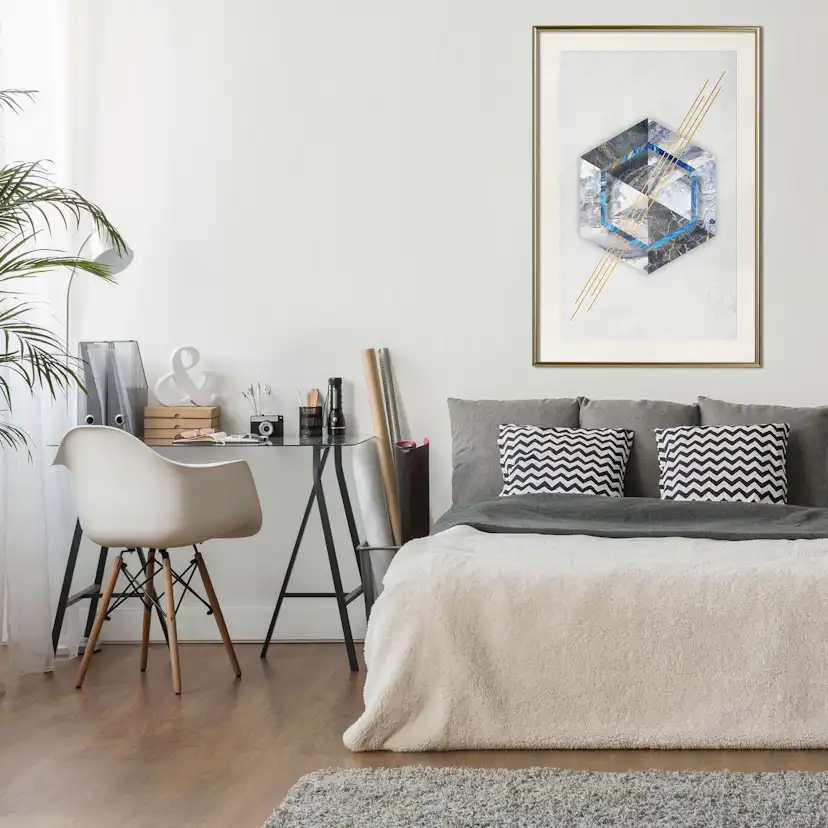 Poster Artgeist Affisch Hexagonal Eye