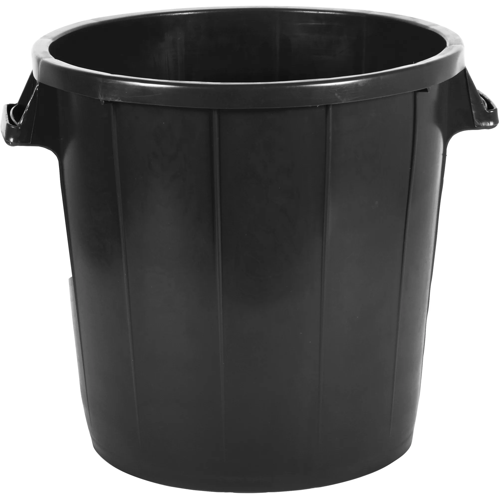 Fodertunna GreenLine 80L Kraftig Svart för Djurfoder och Förvaring