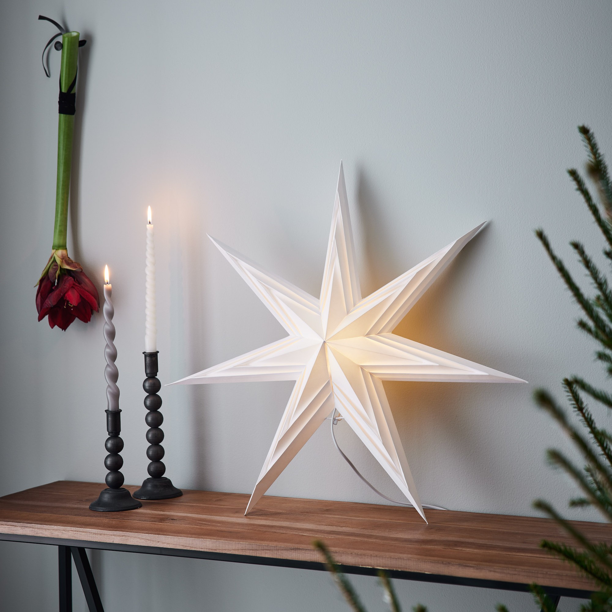 Adventsstjärna Markslöjd Sombra Hängande 70 Vit