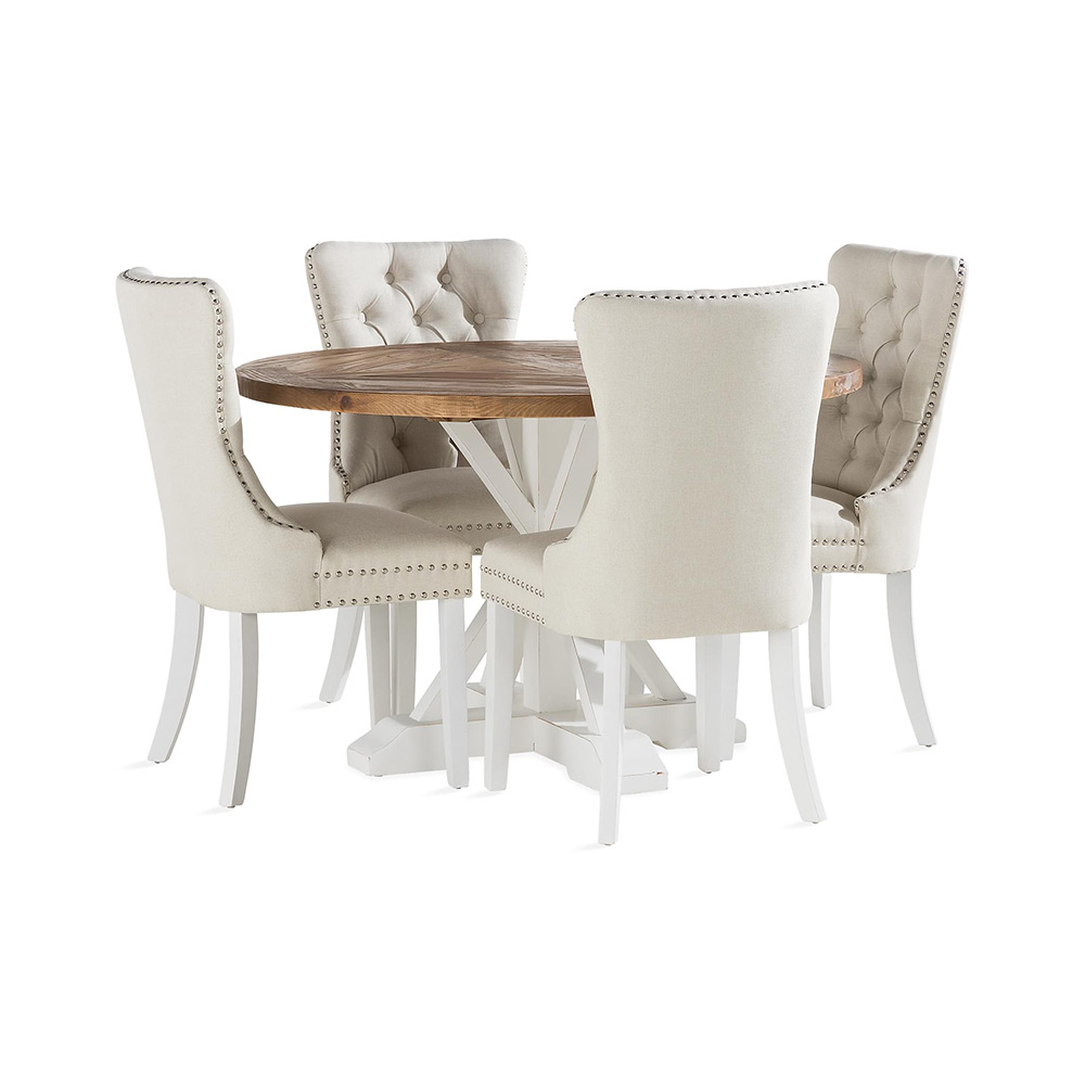 Matgrupp In Living Lyon med 4 Bergviken Stolar