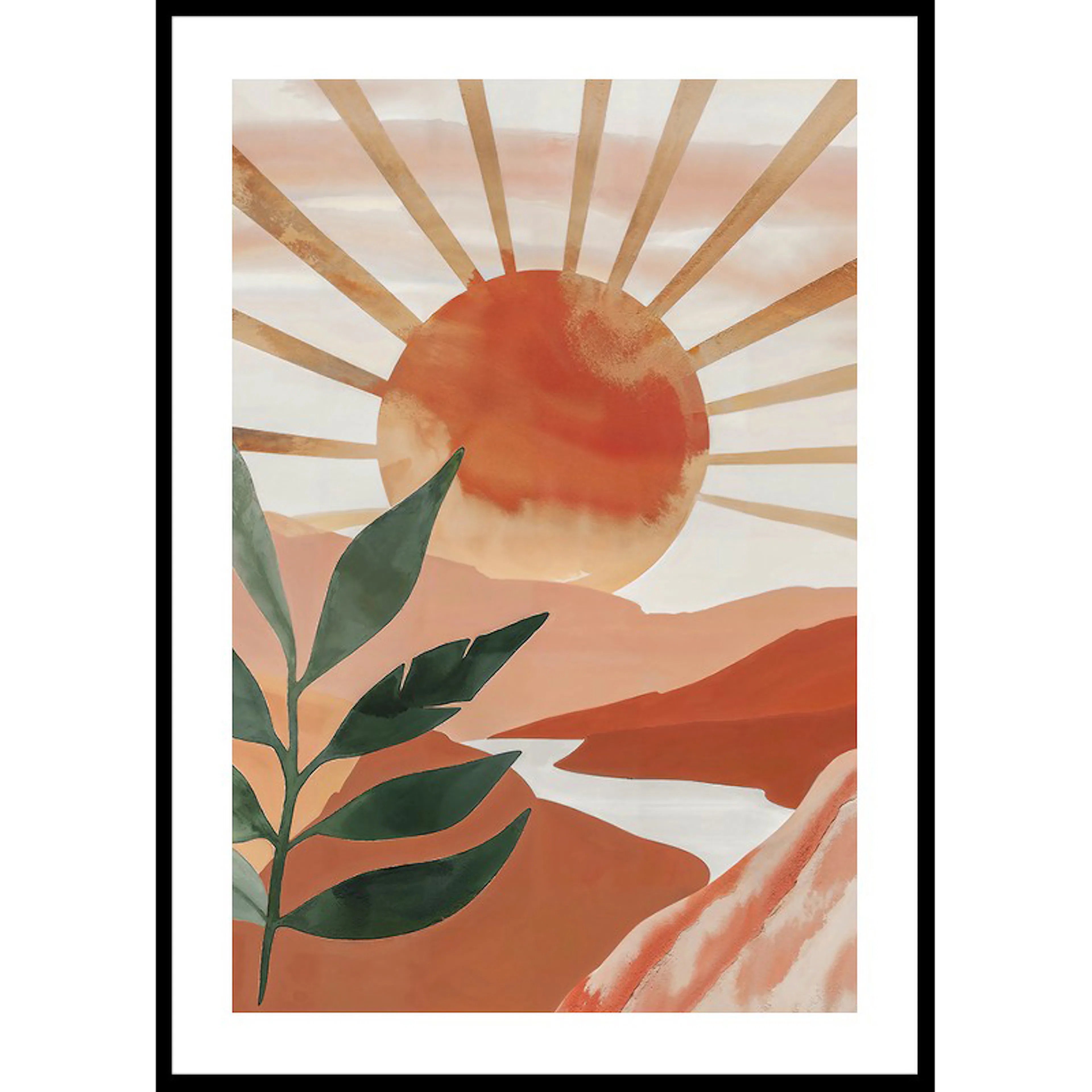 Solar Flares And Verdure 30x40 30x40 cm