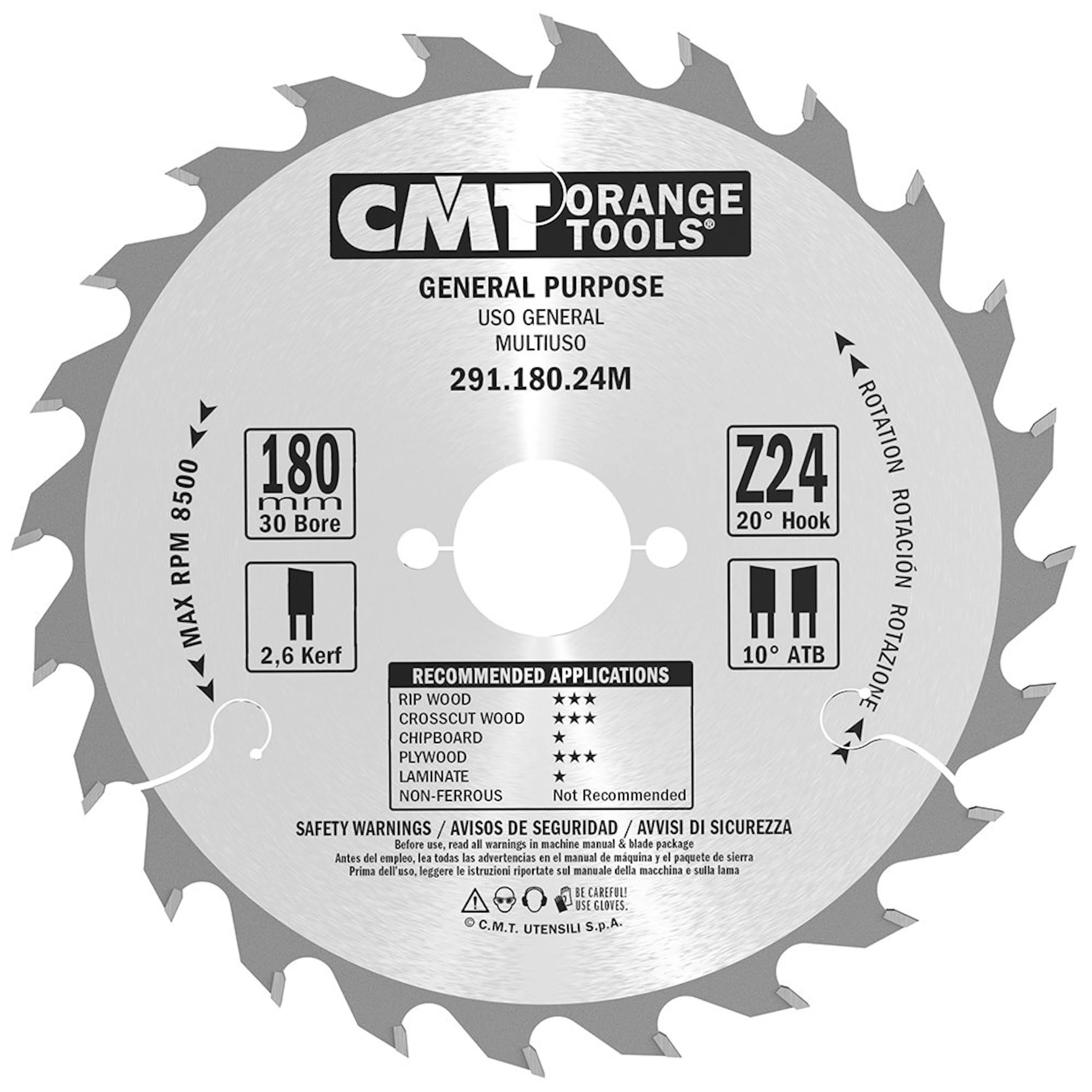 Sågklinga CMT Orange Tools Kapning/Klyvning