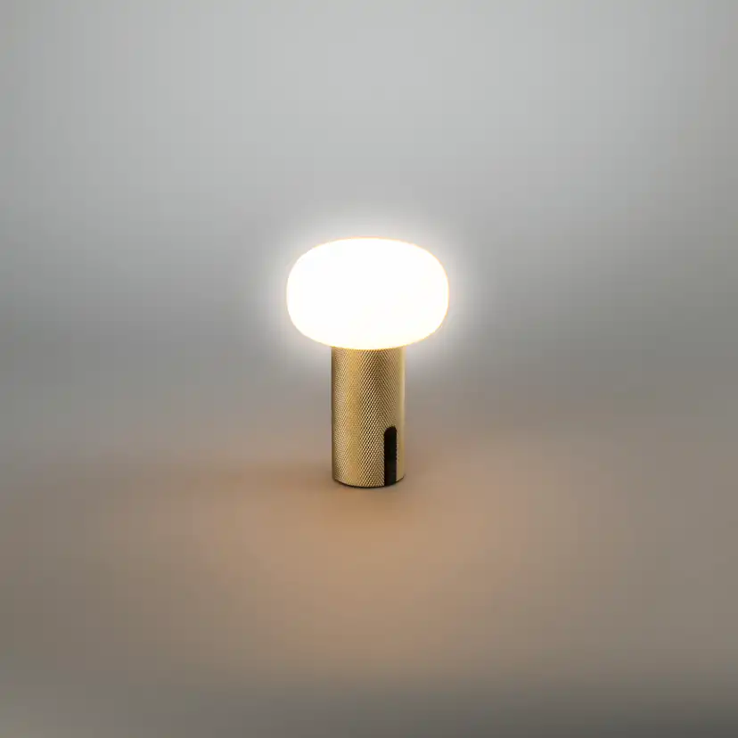 Portabel Lampa Gnosjö Konstsmide Antibes Mini Bordslampa USBxMatt Mässing