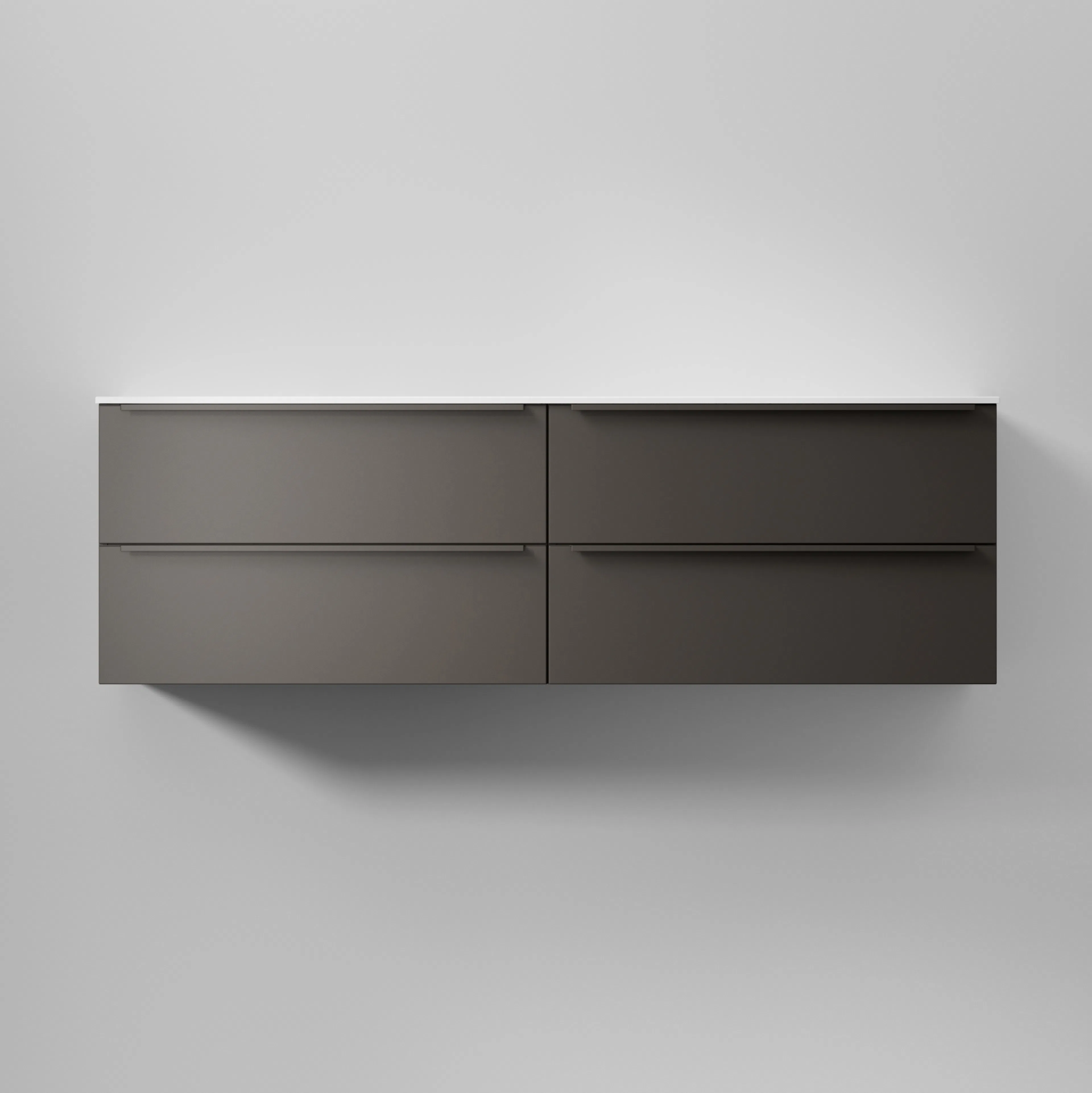 Kommod Core Avant 160 D Carbon Grey, 4 Lådor Carbon Grey, 1600x454x500 mm