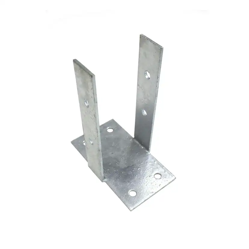 Post leg C-type (side support) 90x90 hot dip Varmgalvaniserad, 90x90 mm