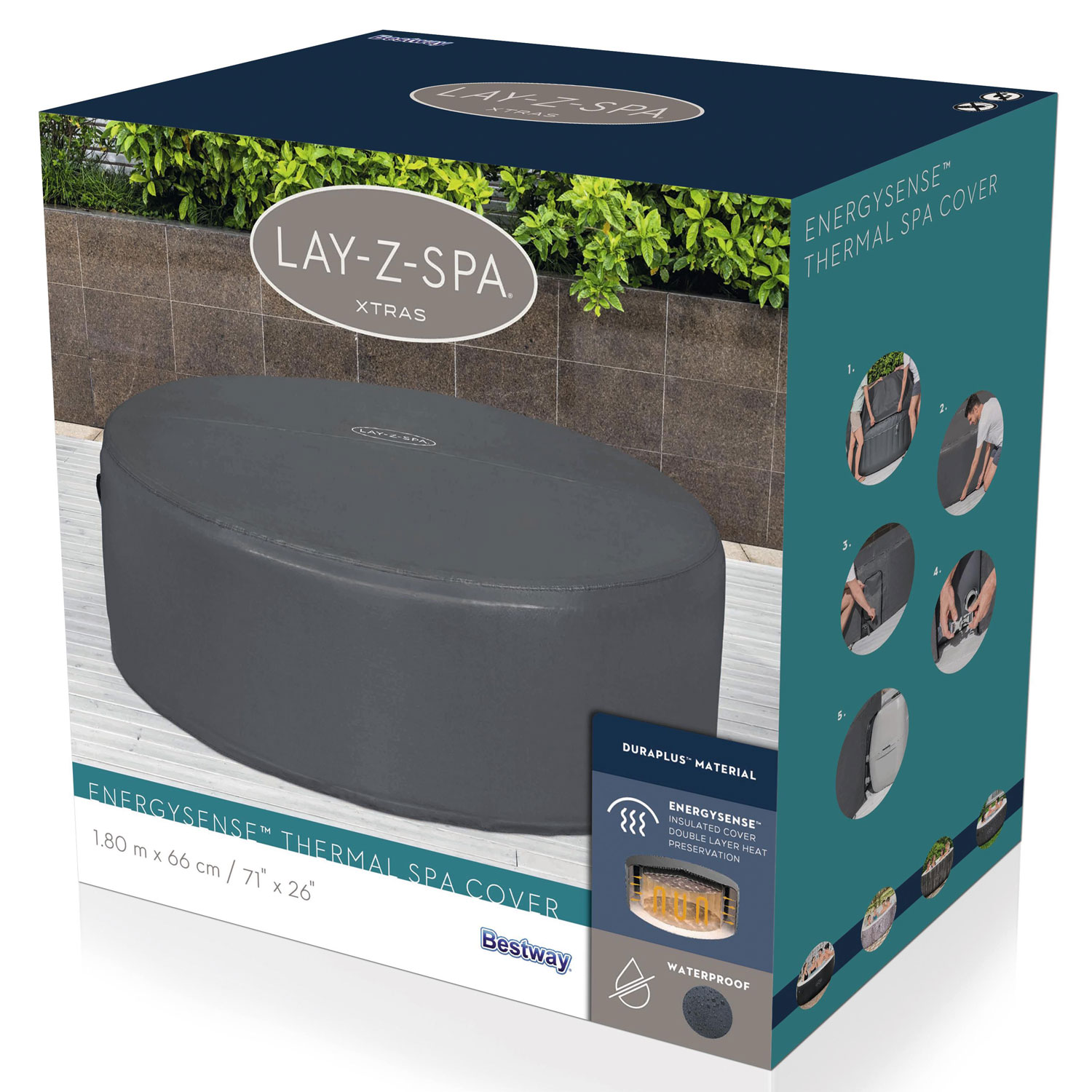 Poolöverdrag Bestway Lay-Z-Spa® Thermal Runt Ø180 cm