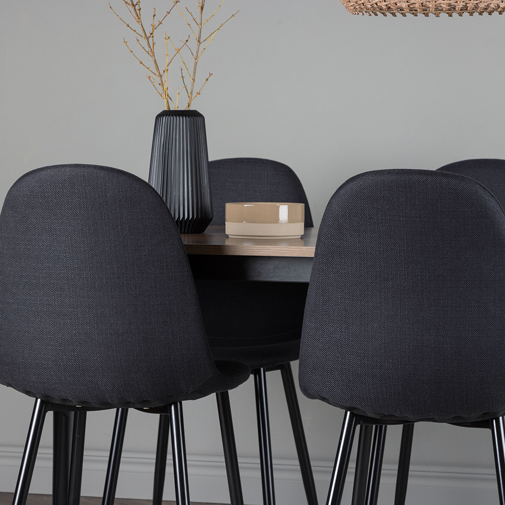 Matgrupp Venture Home Tempe 140 cm med 4 Polar Stolar