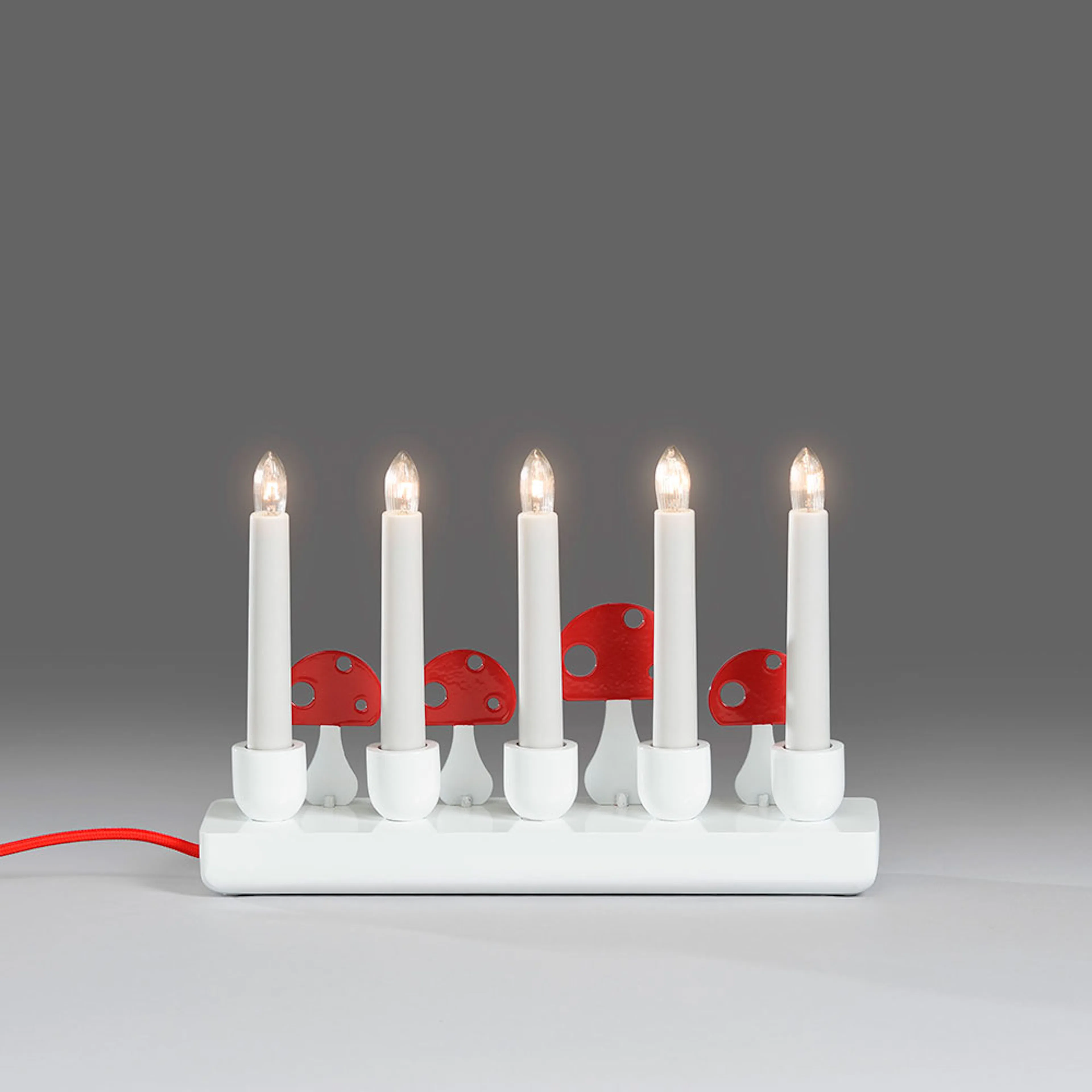 Adventsljusstake Gnosjö Konstsmide 5 Ljus med Dekoration