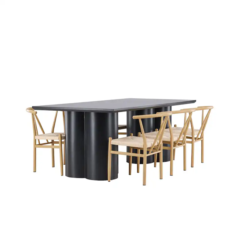 Matgrupp Venture Home Olivia 210 med 6 st Alfons Stolar