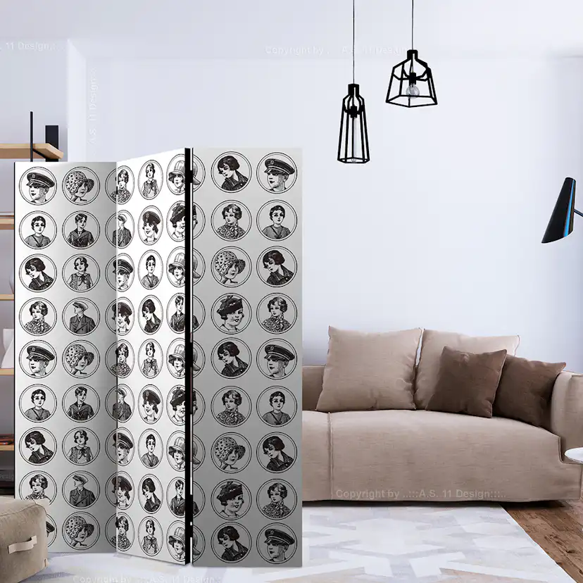 Rumsavdelare Skärmvägg Arkiio 20s&30s 135x172 cm