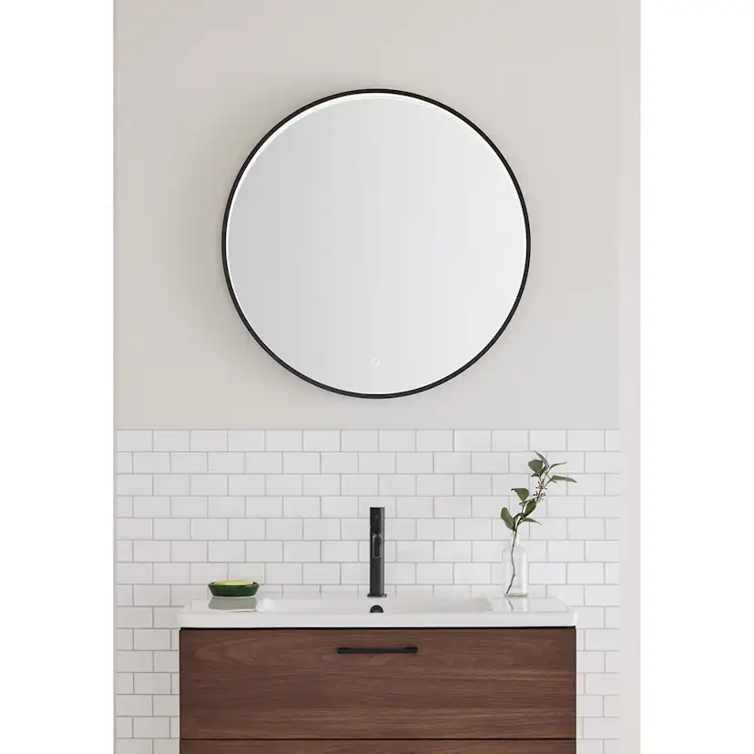 Spegel Noro Mood Rund med LED-belysning