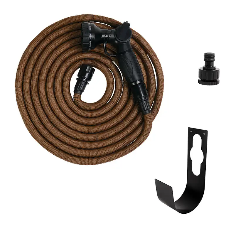 Trädgårdsslang By Benson Deluxe Set Mörk Sand 15 m