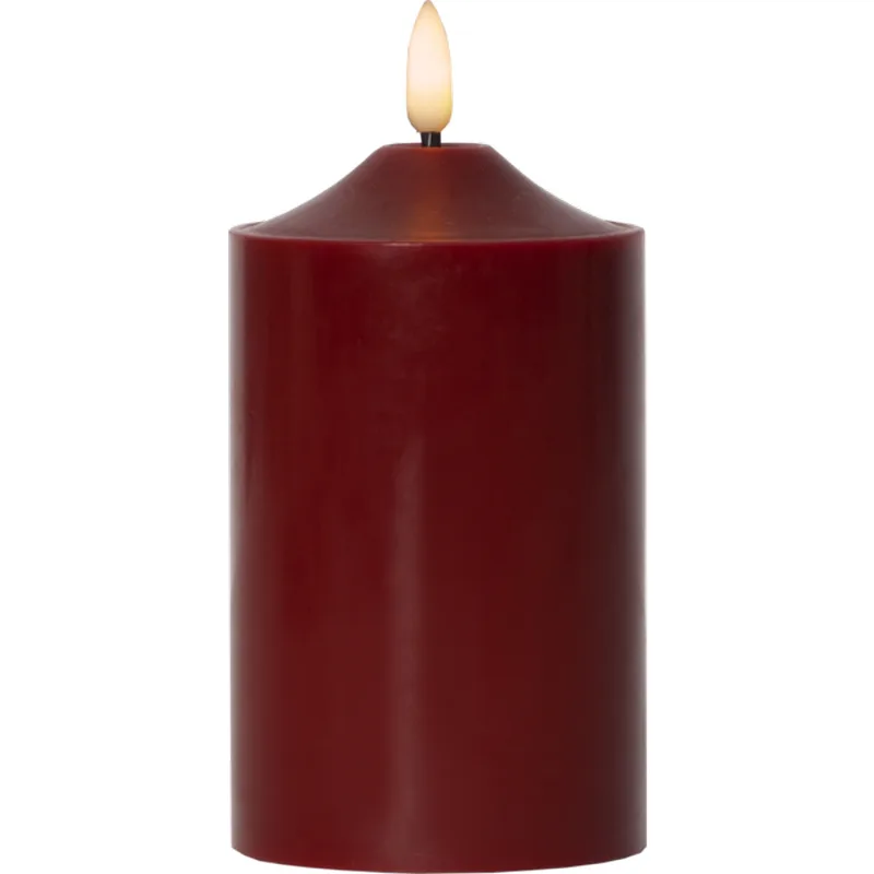 Blockljus Star Trading Flamme LED Röd Batteriljus