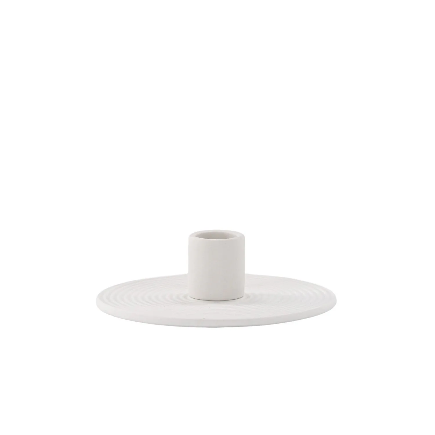 Dian Candlestick - White - W12*H4cm Vit