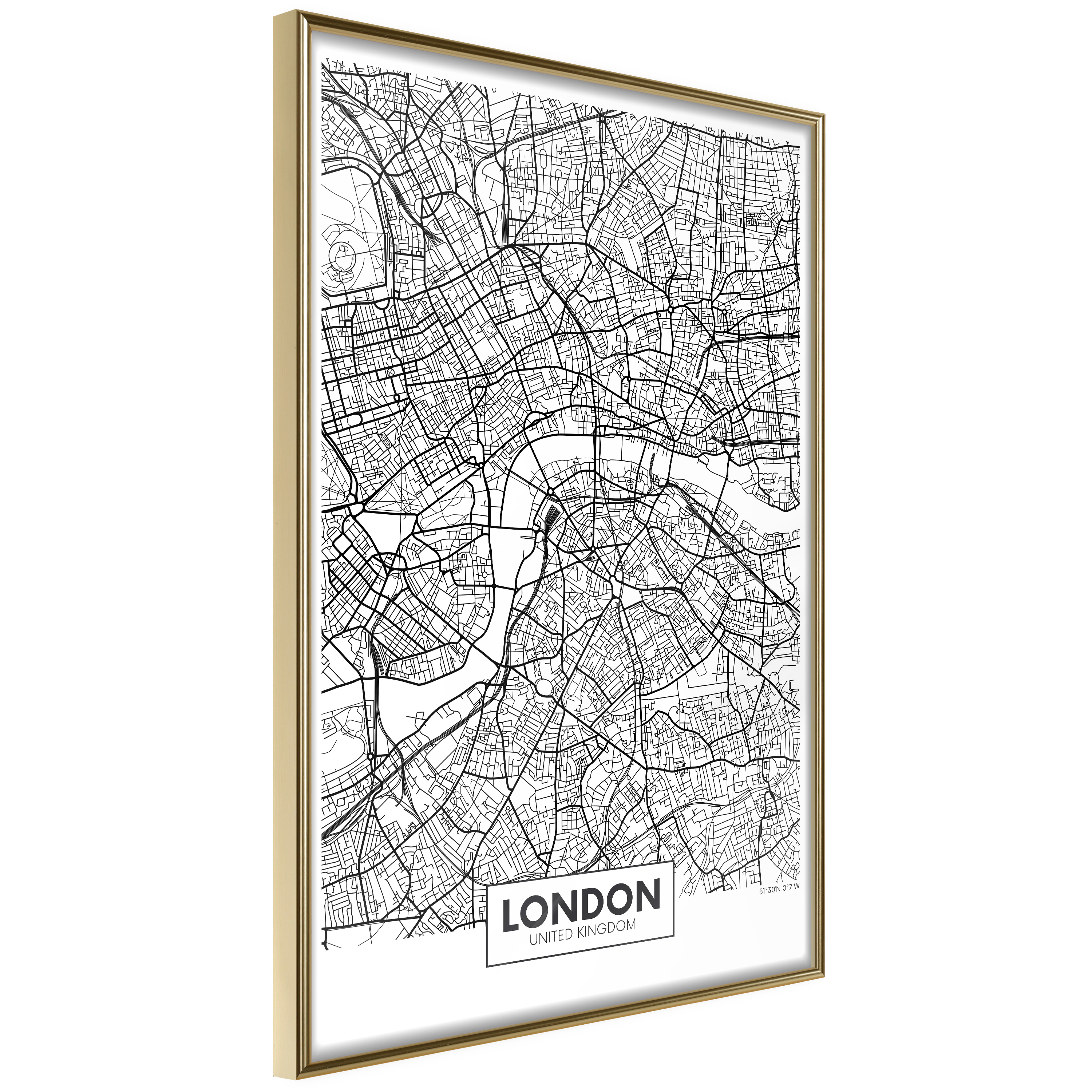Poster Artgeist Affisch Map of London