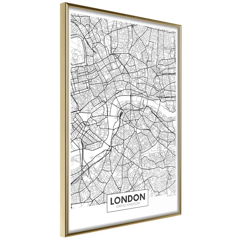 Poster Artgeist Affisch Map of London