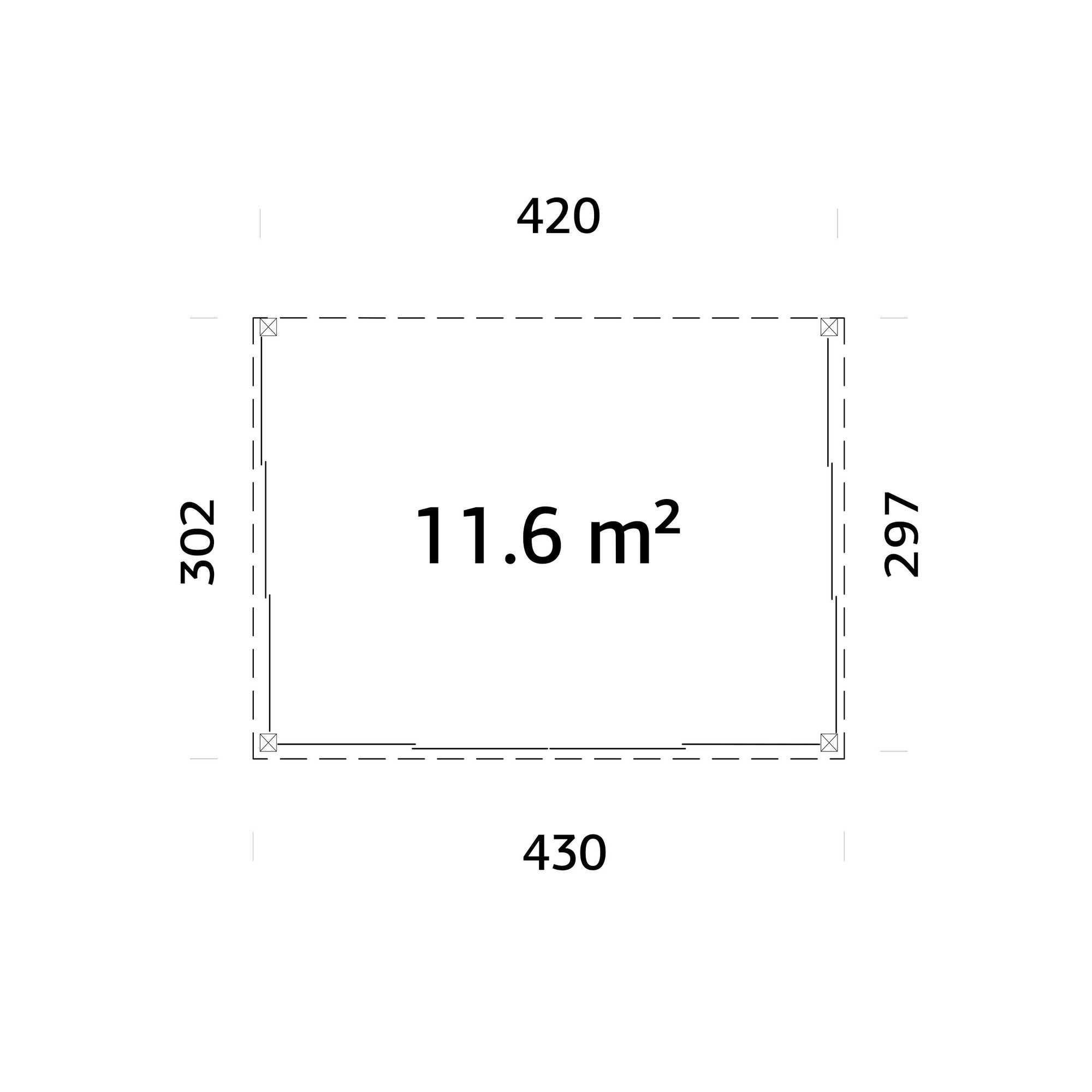 Uterum Palmako Lumi 12,5 m² (inv. 11,6 m²) Slide Plus