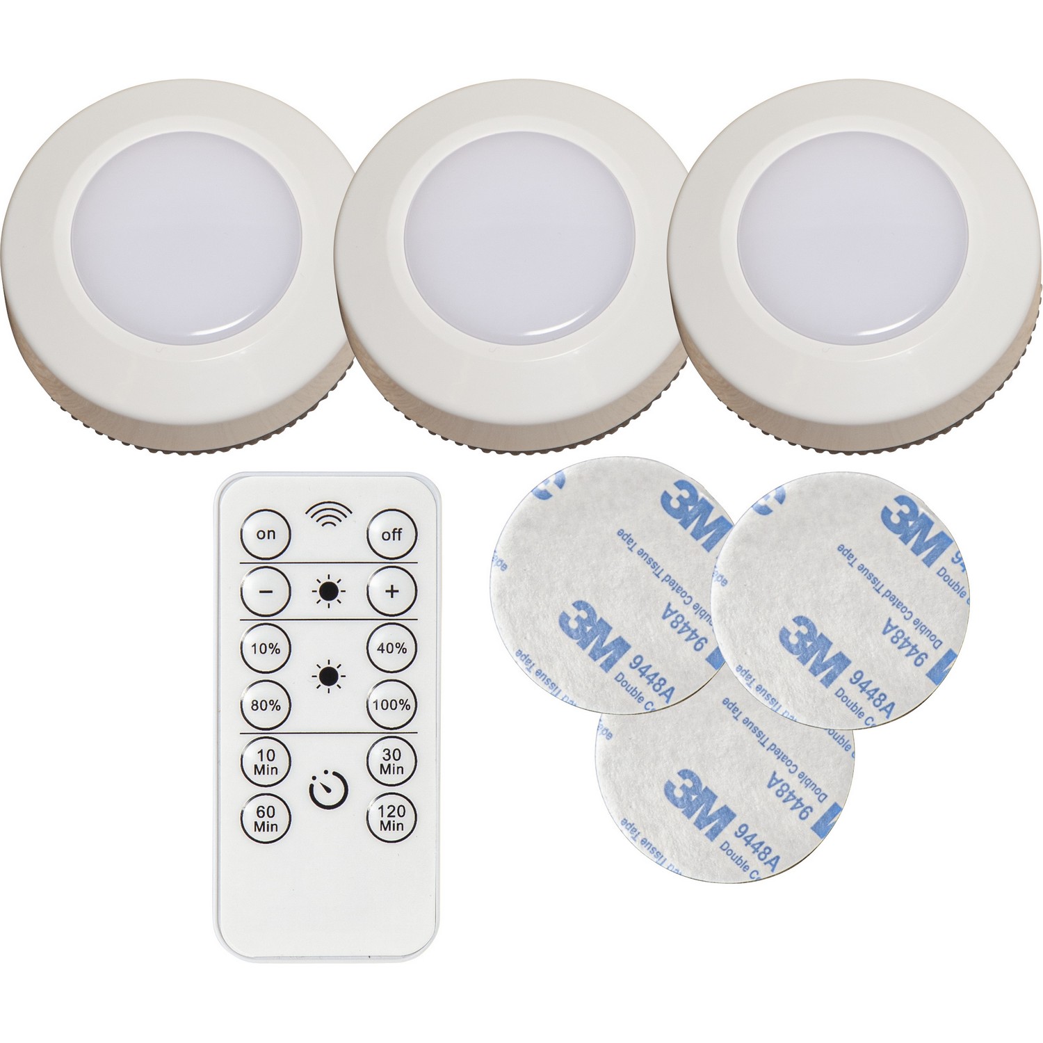 Batteridriven Spotlight Star Trading Functional 3-pack