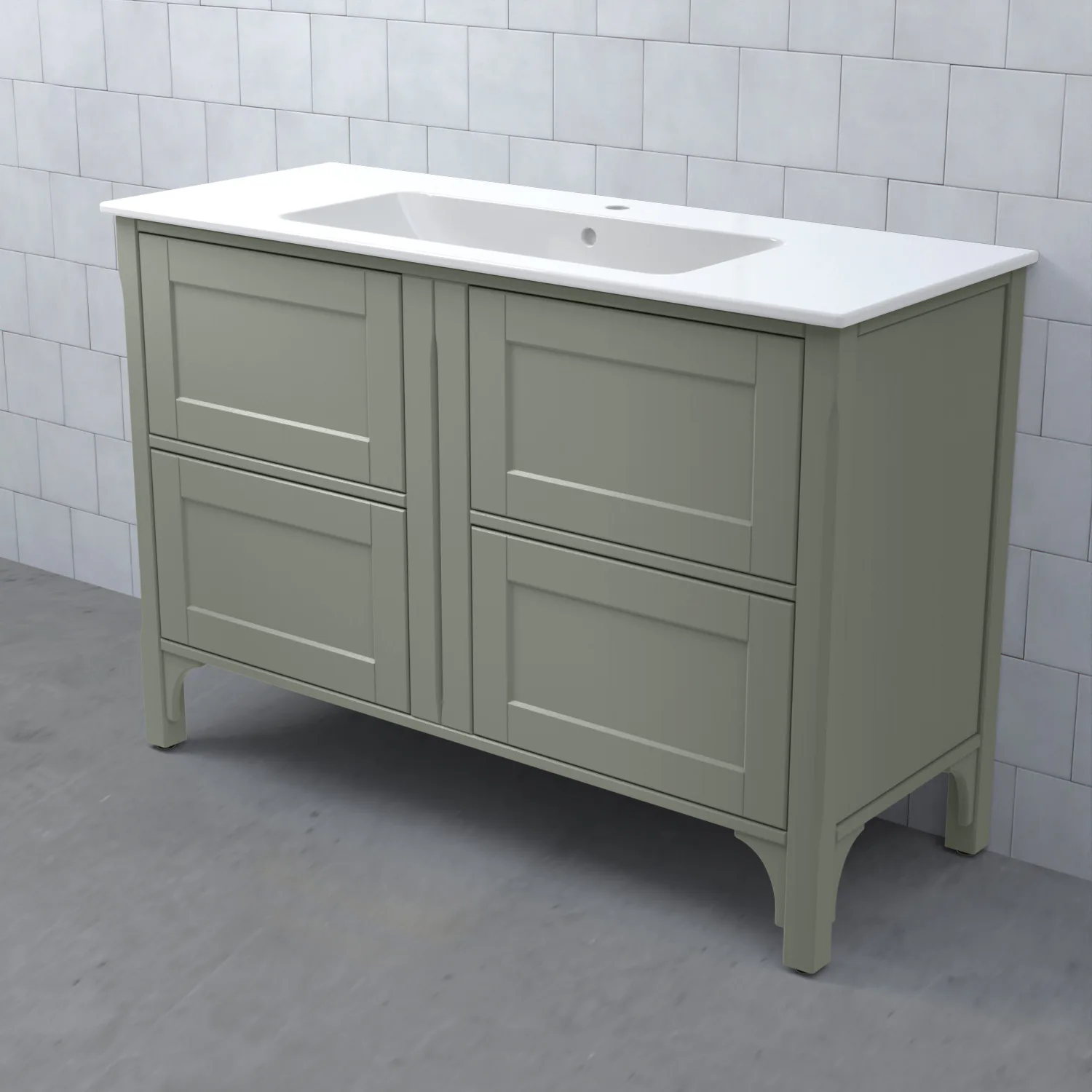 SAGA Kommod 120/49 Dälja Mossgrön BxHXD: 1200x830x470 mm, Dälja Mossgrön