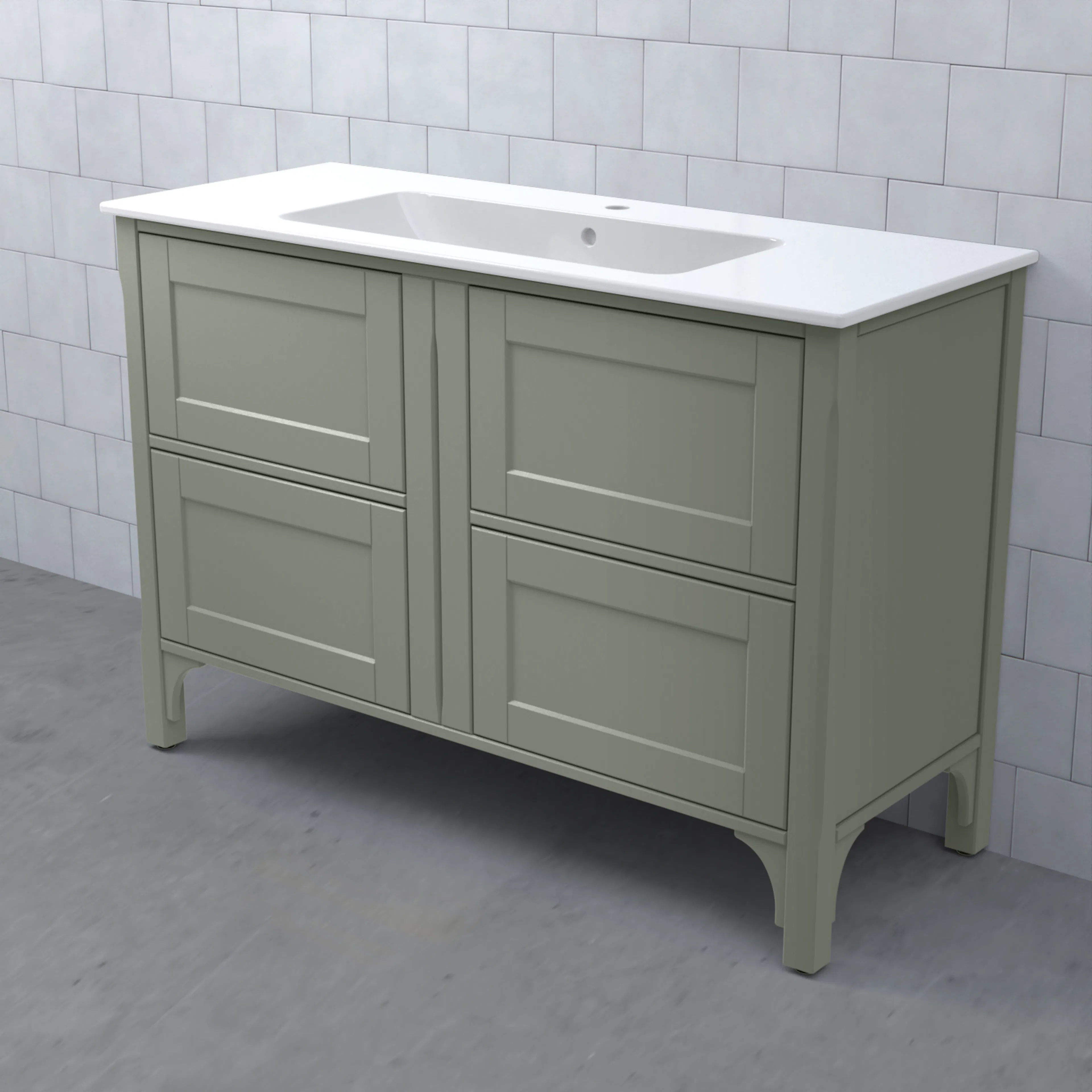 SAGA Kommod 120/49 Dälja Mossgrön BxHXD: 1200x830x470 mm, Dälja Mossgrön