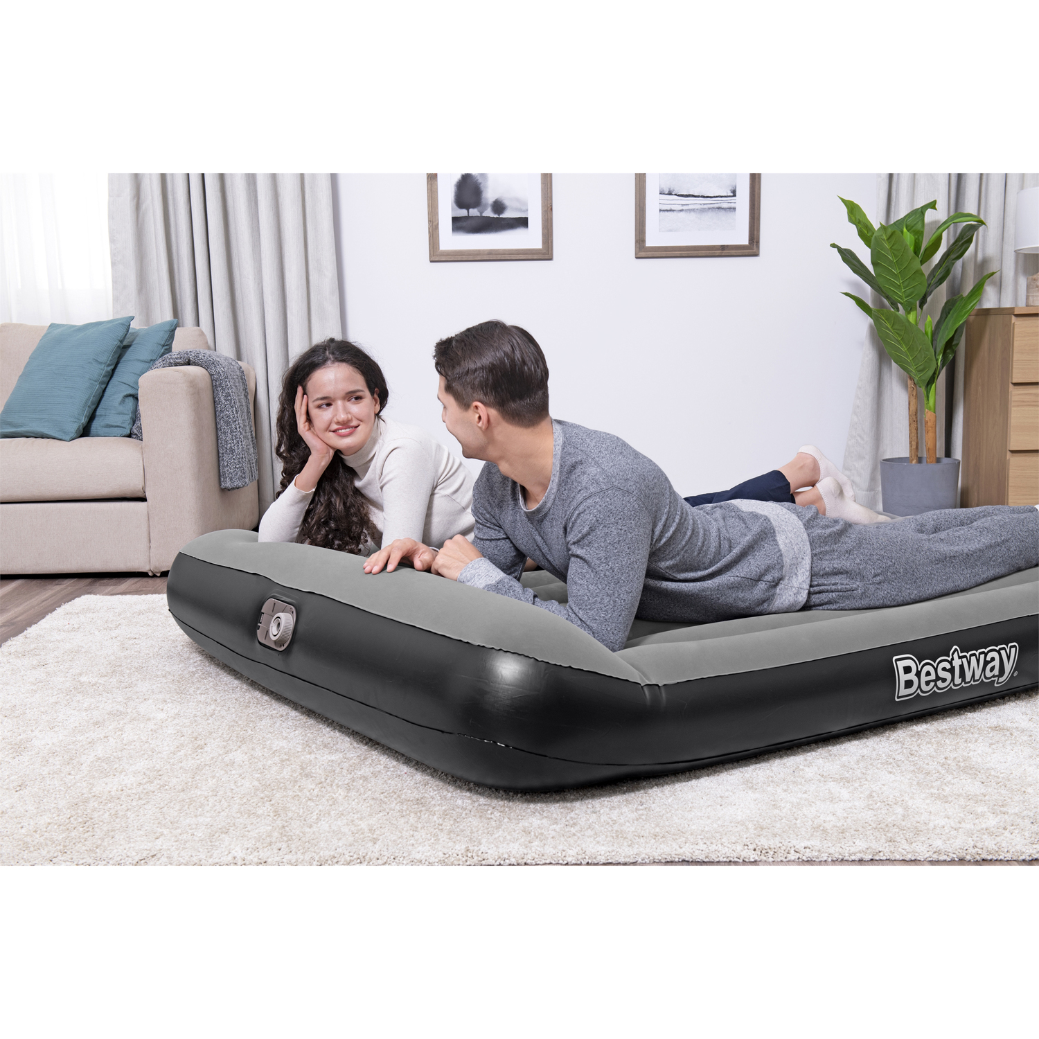 Luftmadrass Bestway Tritech 203 x 152 x 30 cm