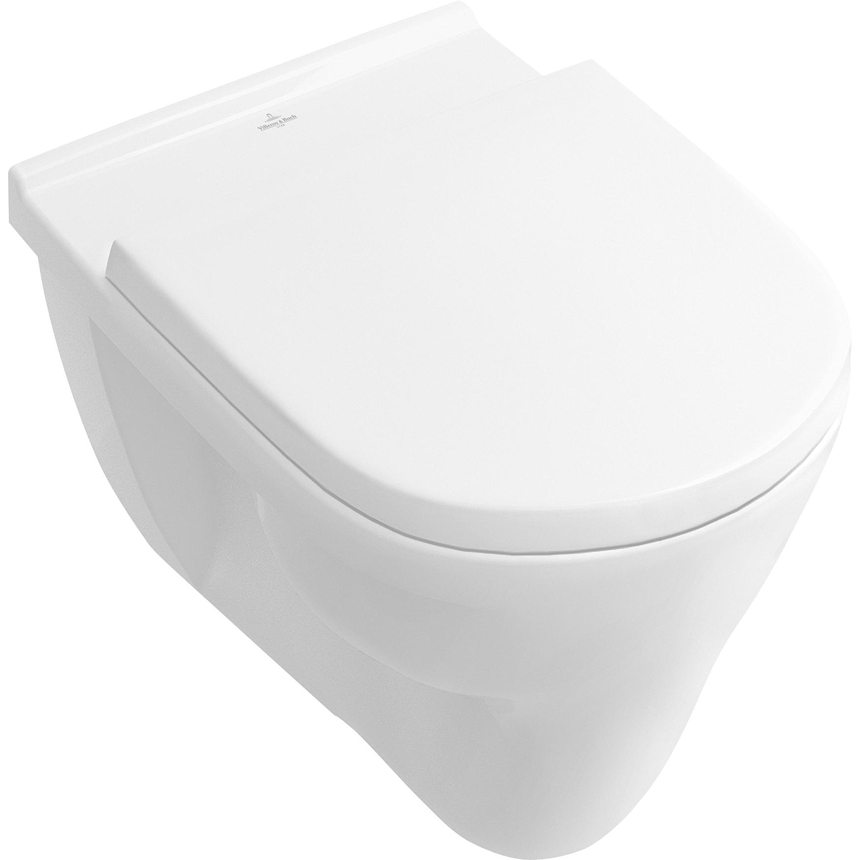 Vägghängd toalett Villeroy & Boch O.novo 566210R1 Vit Alpin med Ceramic Plus