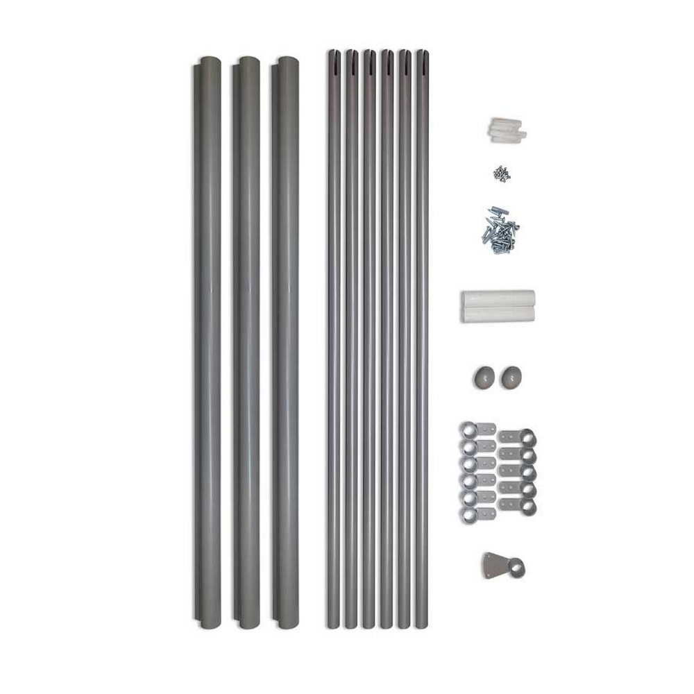 ATLANTA Spartrappa extra räcke komplett pearl grey Grå