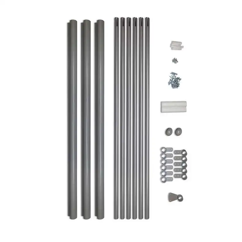 ATLANTA Spartrappa extra räcke komplett pearl grey Grå