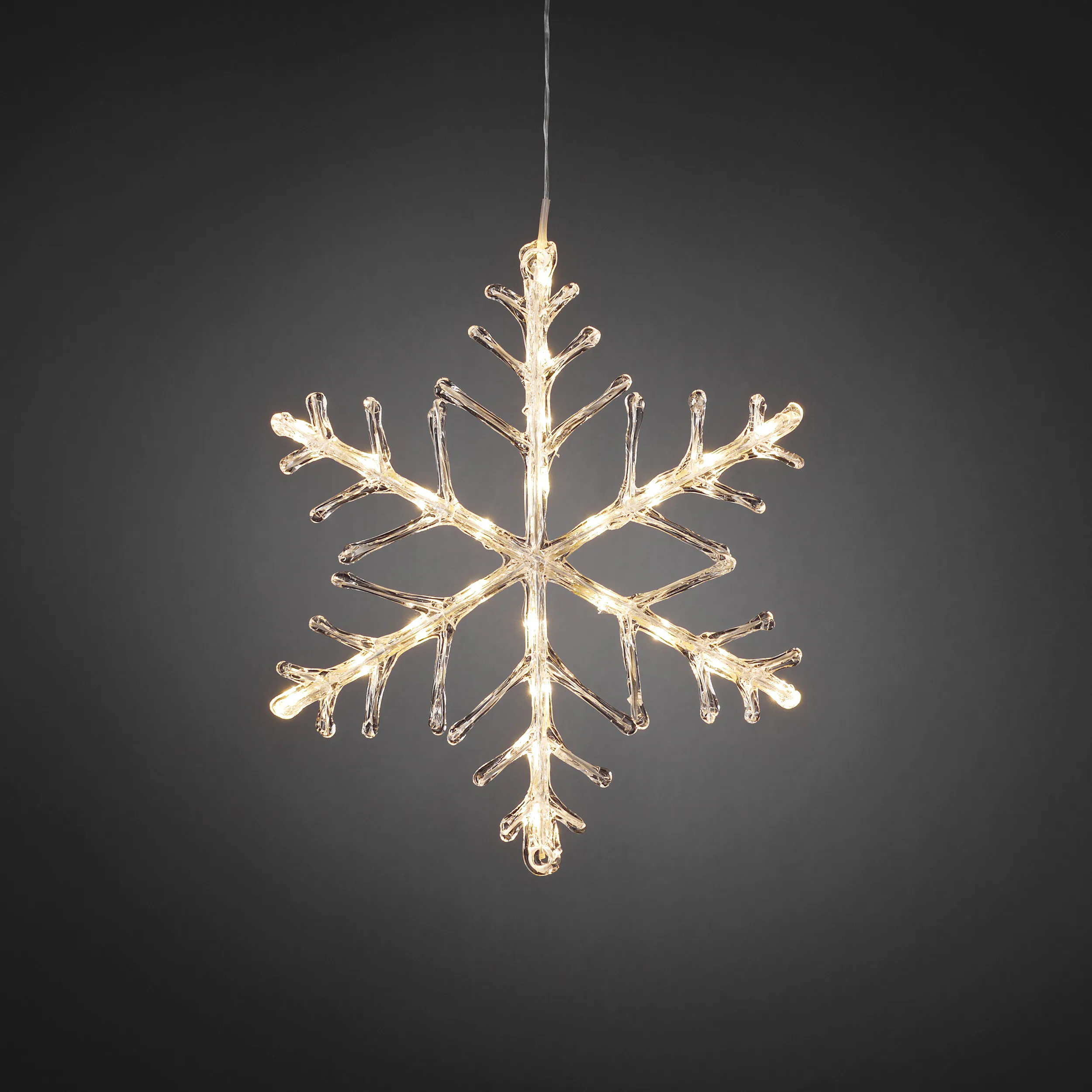 Snöflinga 40cm 24 varmvit LED 24L, Varmvit