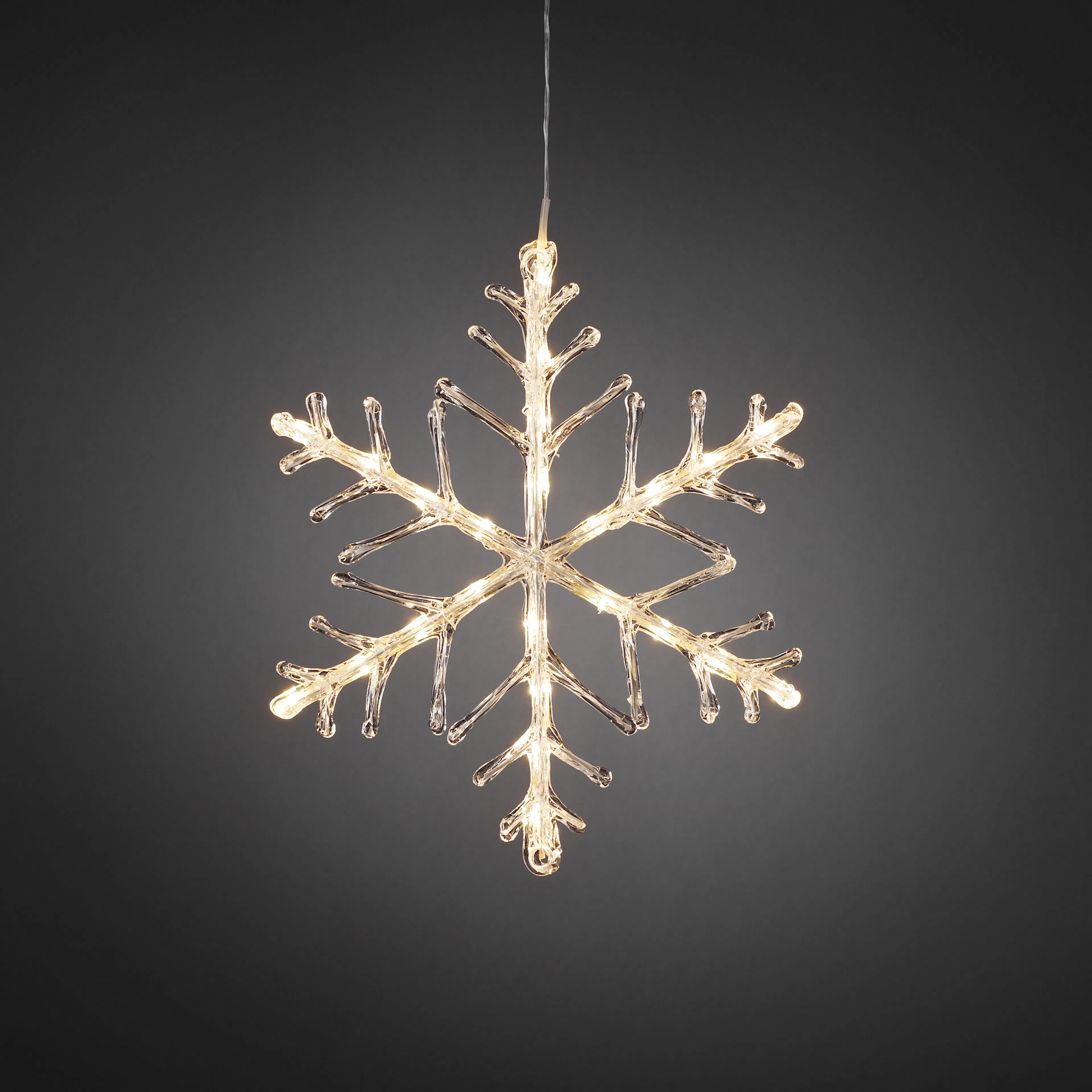 Snöflinga 40cm 24 varmvit LED 24L, Varmvit
