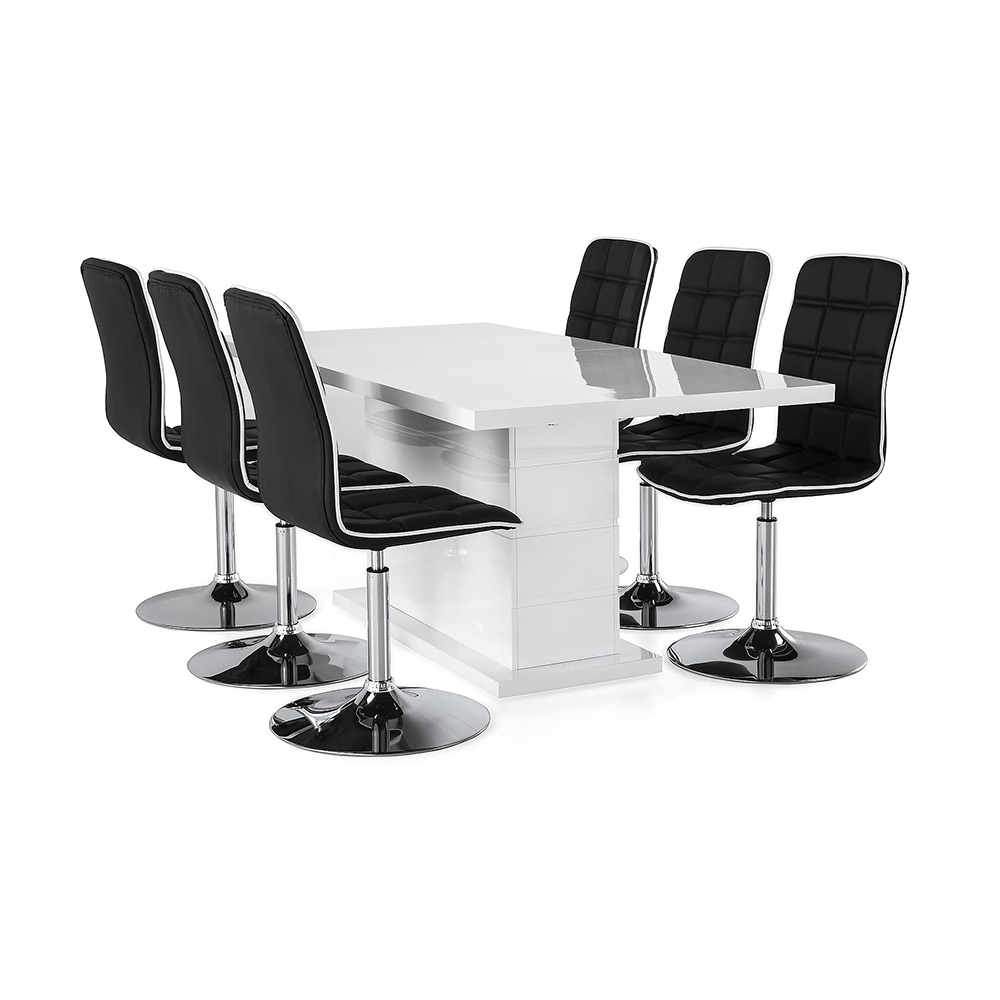 Matgrupp Scandinavian Choice Ratliff med 6 Frida Stolar