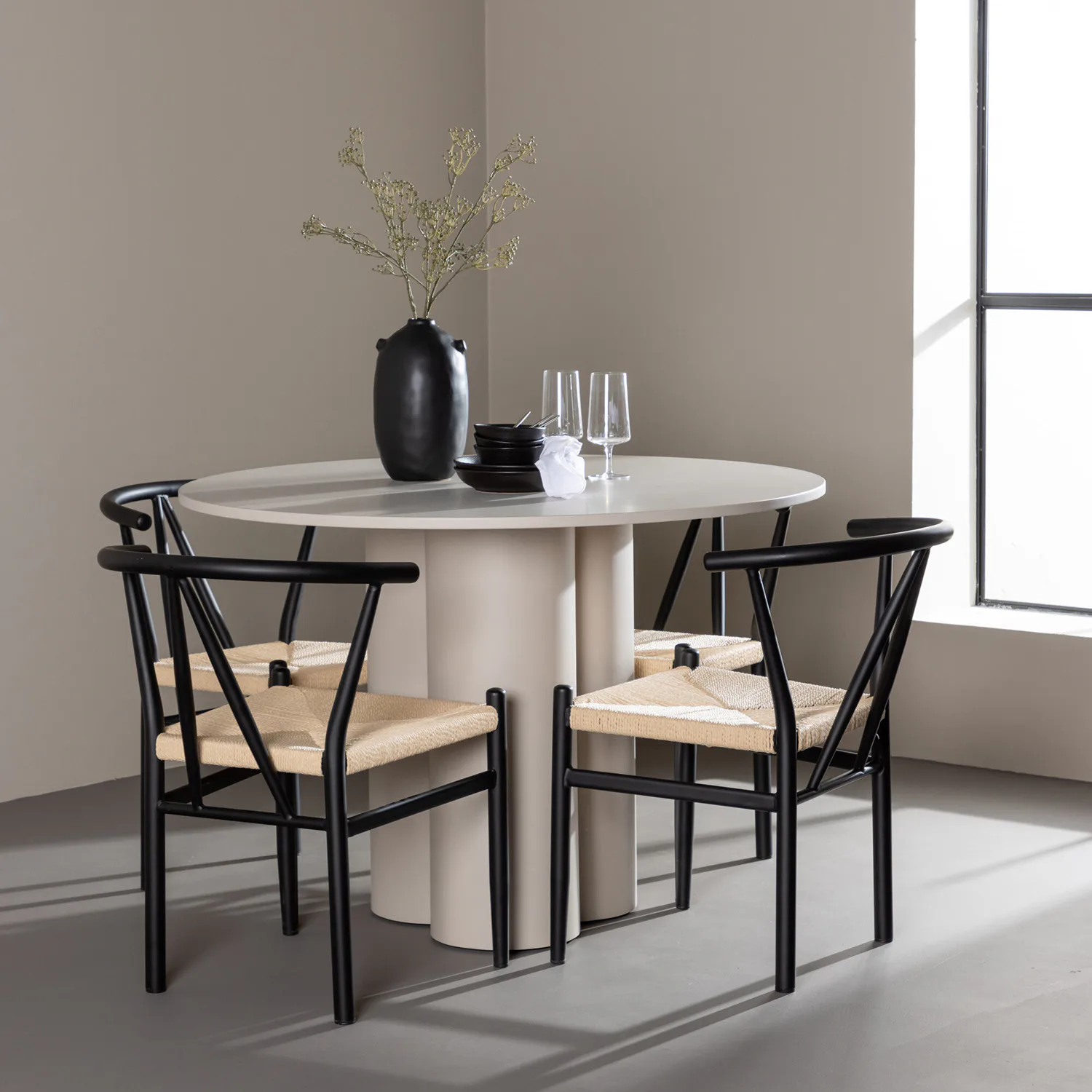 Beige/Svart