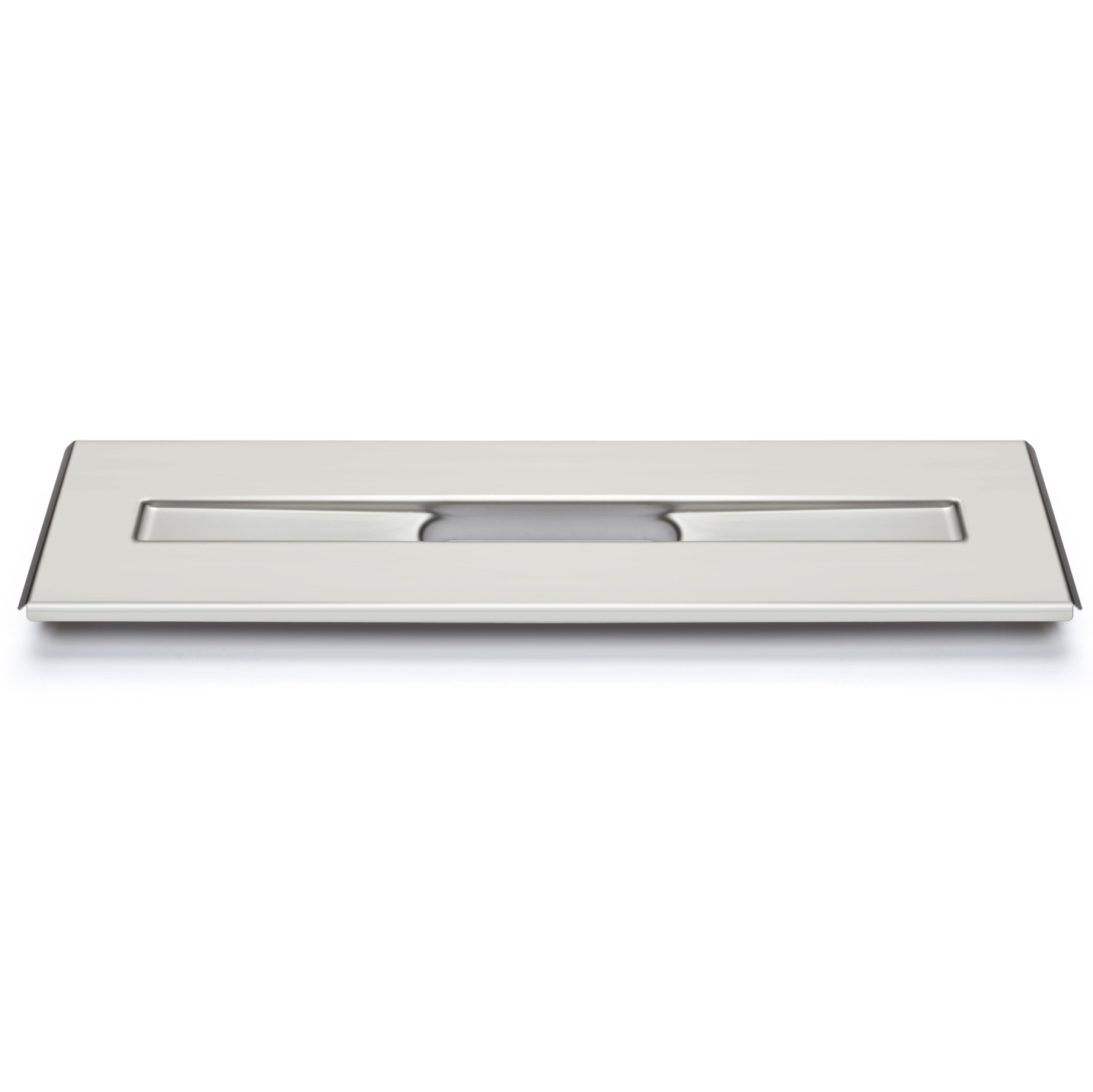 AVLOPPSARMATUR 3004 DIM 1200 POLERAT STÅL LxHxD: 1212x22x208 mm