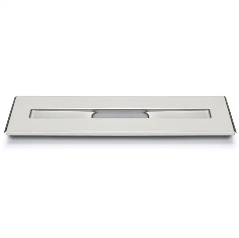 AVLOPPSARMATUR 3004 DIM 1200 POLERAT STÅL LxHxD: 1212x22x208 mm
