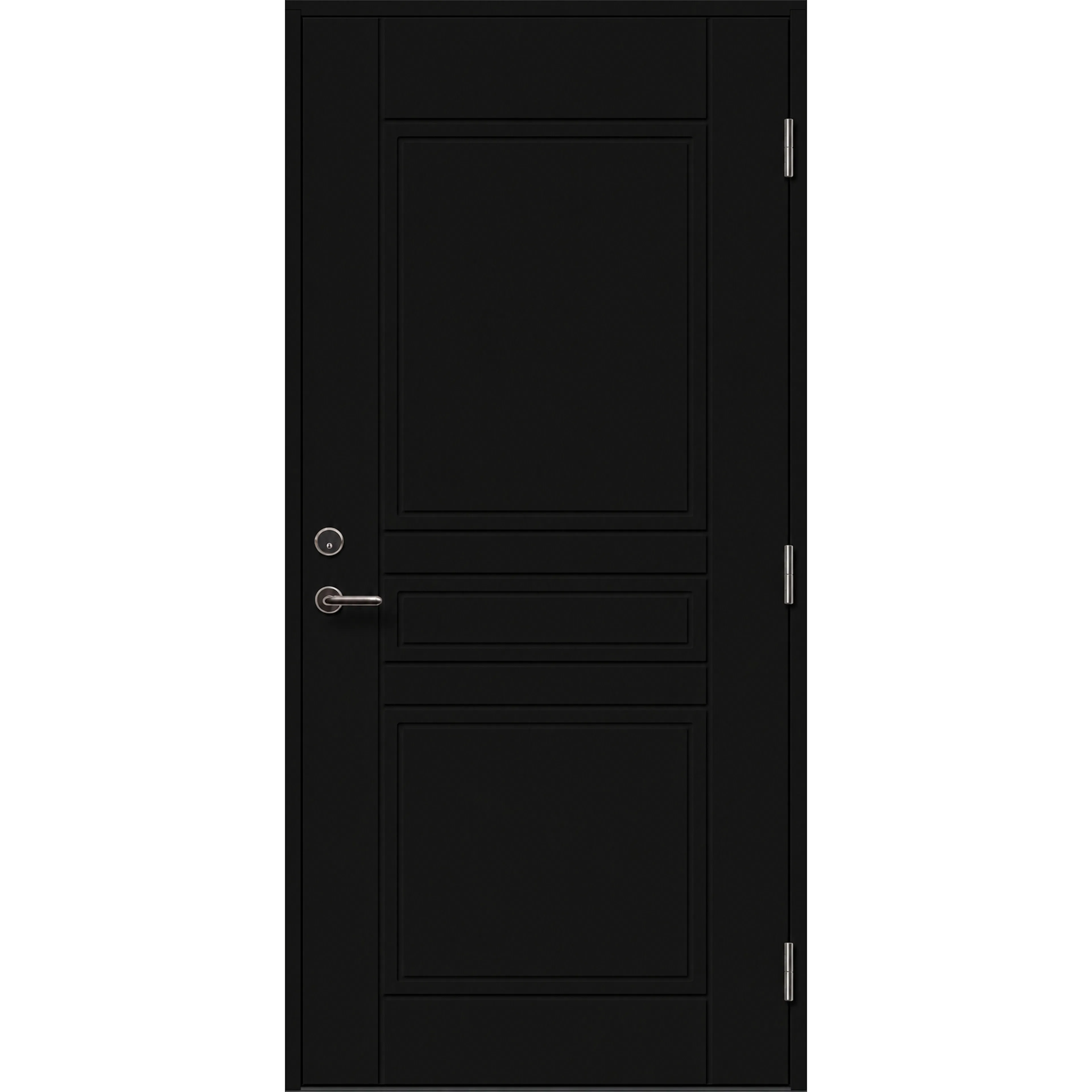 Ytterdörr Skandinaviska Dörrar Tradition tät Borgholm: 9x20, S-9000-N, Svart