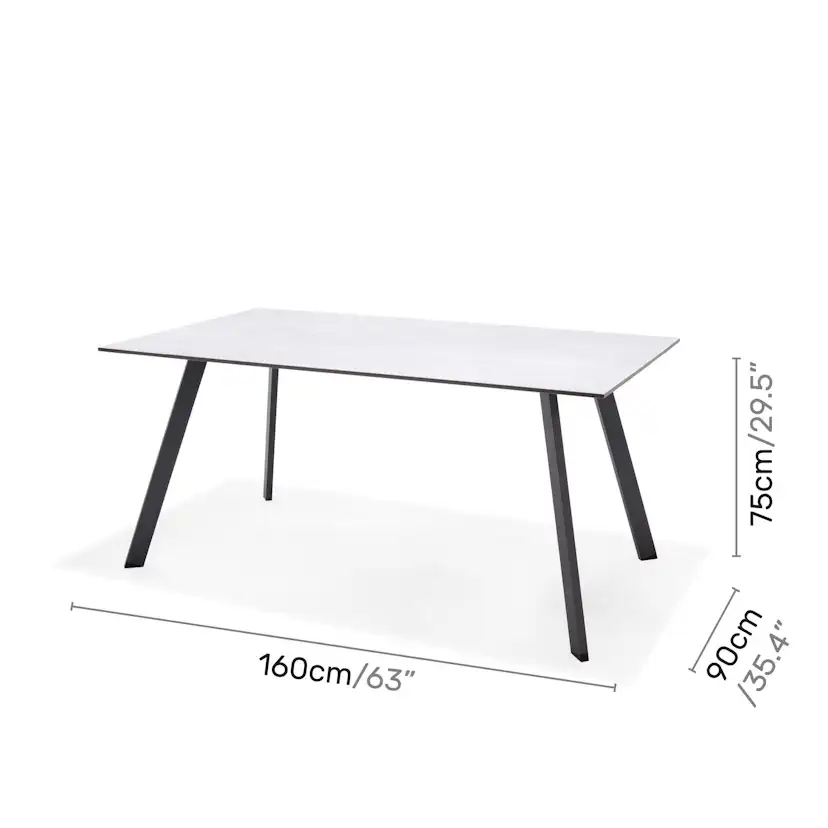 Matgrupp Utomhus LifestyleGarden OPAL 160 & 4 fåtöljer
