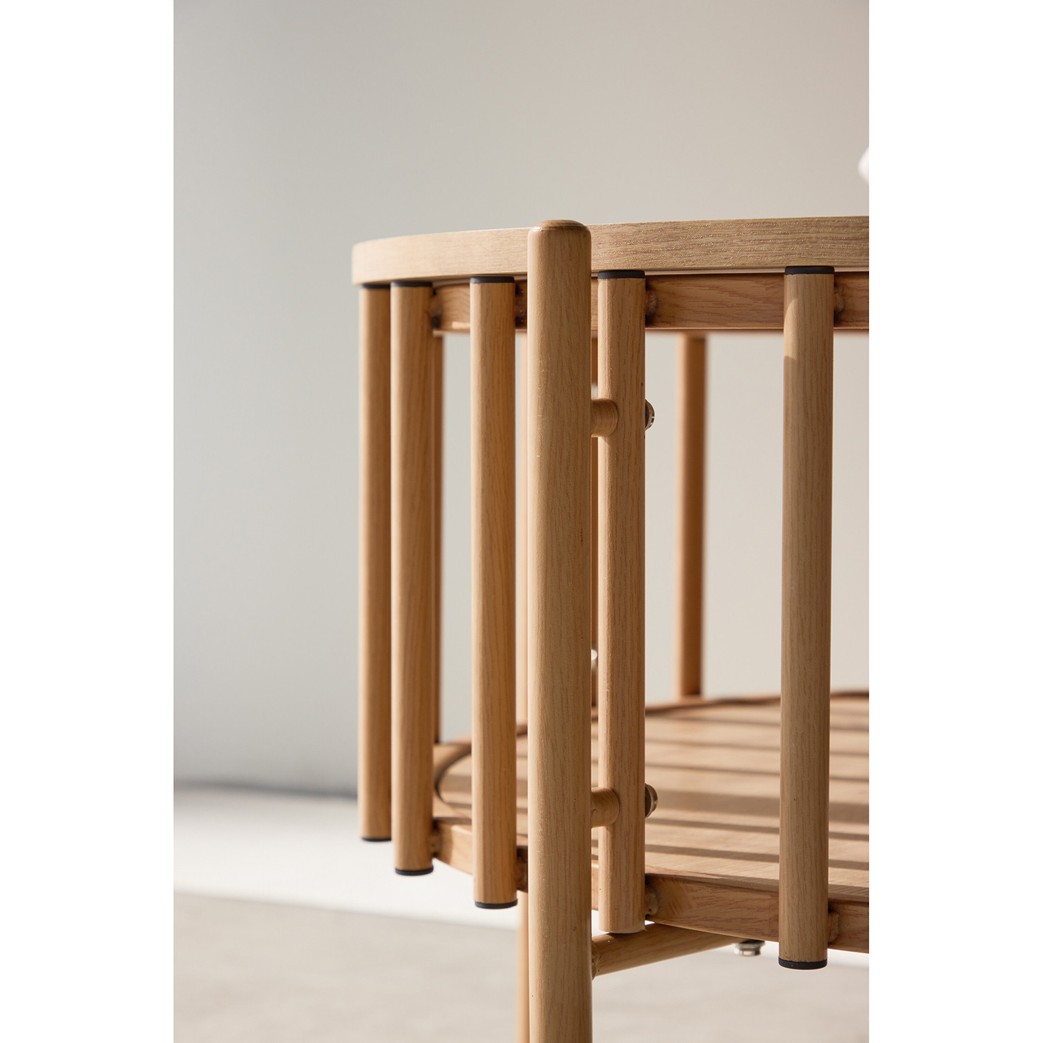 Soffbord Venture Home Rubbo Ø80x50 cm med Förvaring