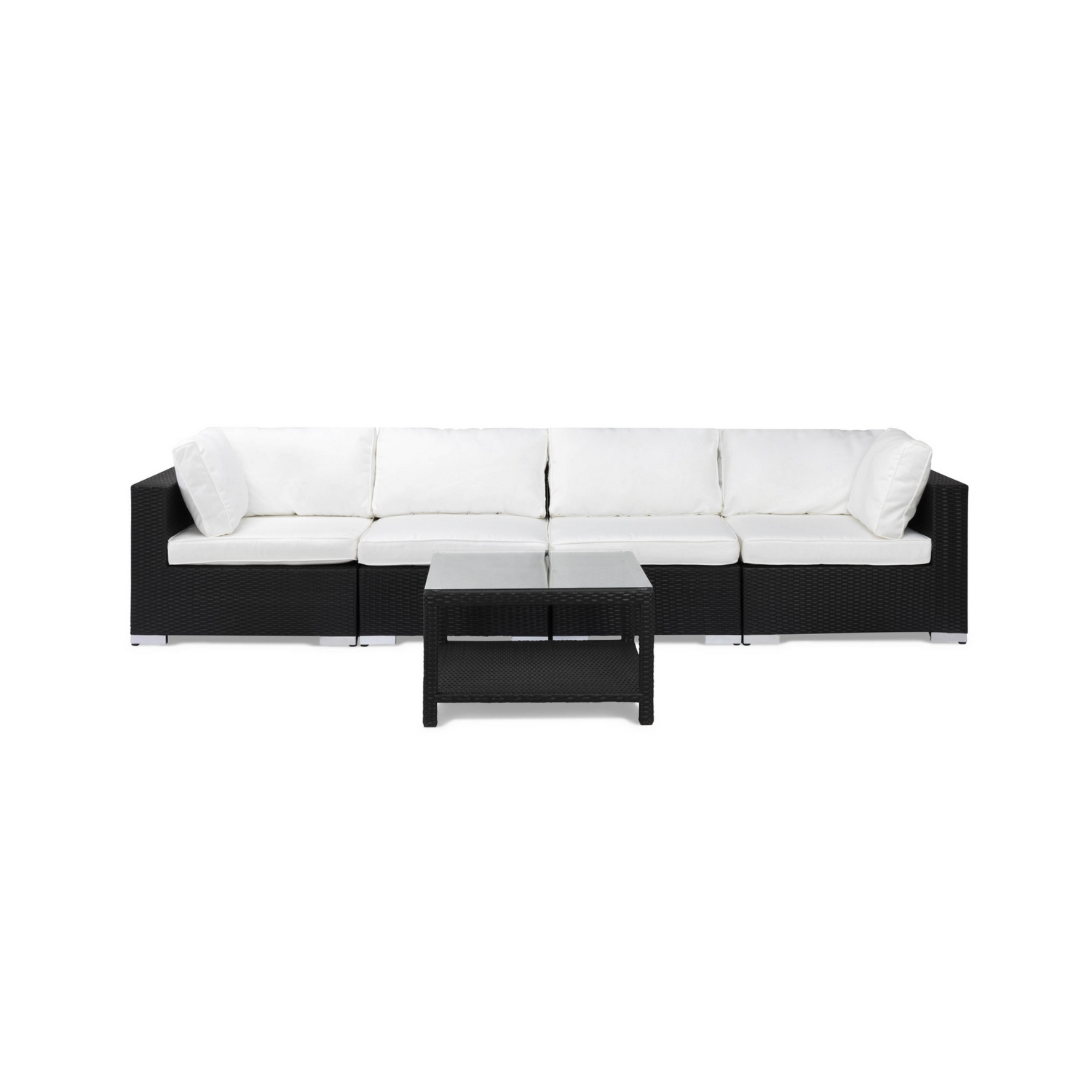 Loungegrupp Comfort Garden Bahamas 4-sits Rak med Utebord Utomhus