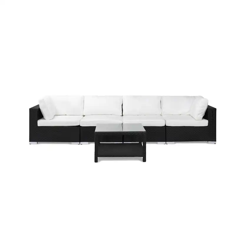 Loungegrupp Comfort Garden Bahamas 4-sits Rak med Utebord Utomhus