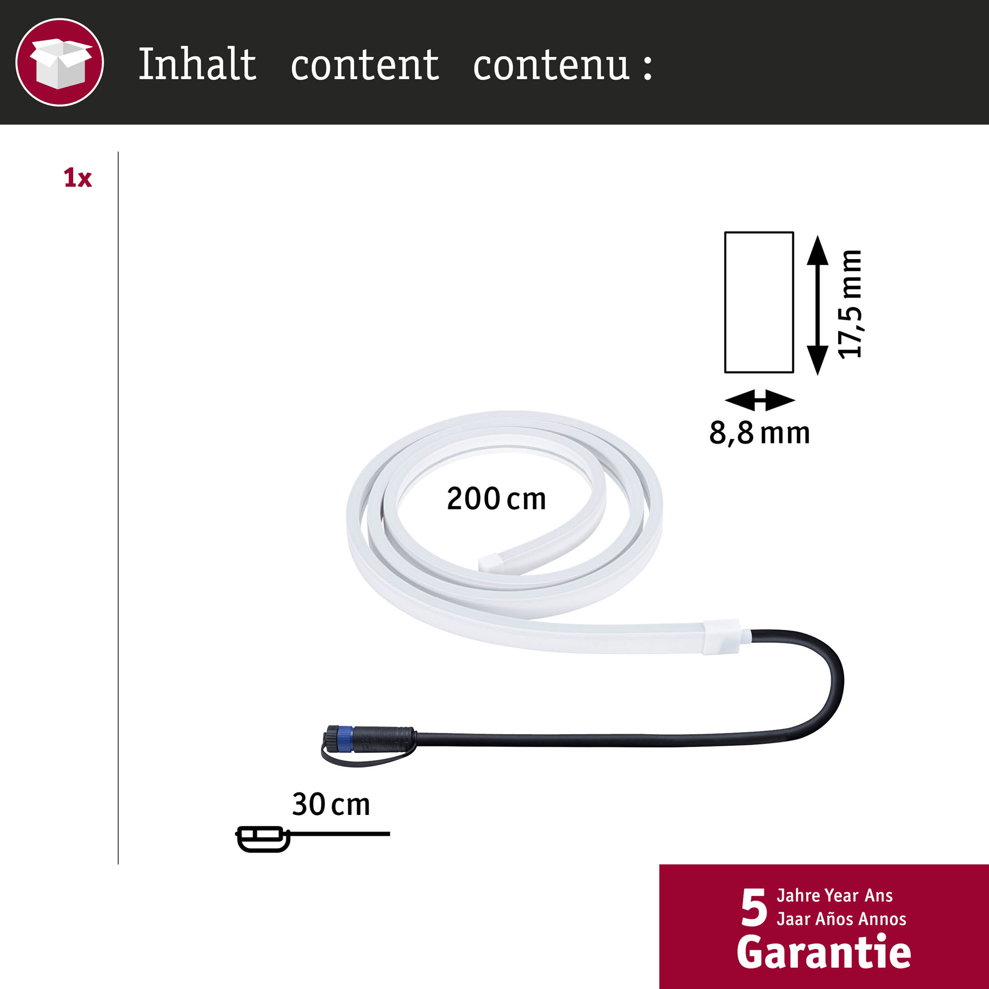 LED-strip Paulmann Smooth Plug & Shine IP67 24V