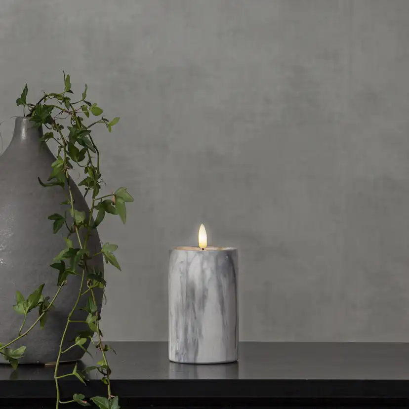 Blockljus Star Trading Flamme Marble