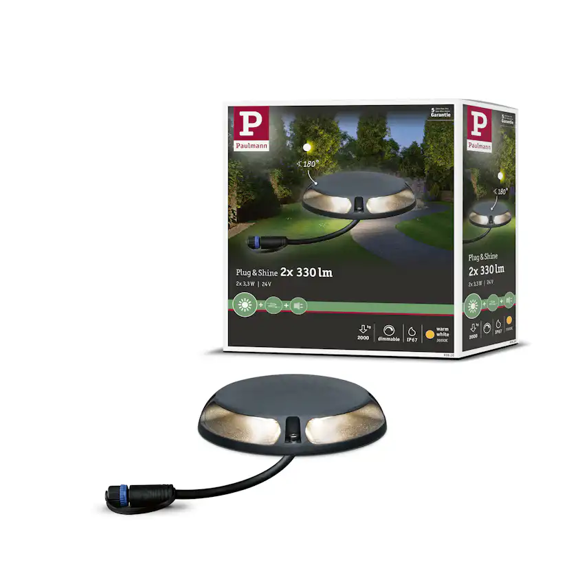 Markbelysning Paulmann Plug & Shine IP67 24V Diameter: 160 mm