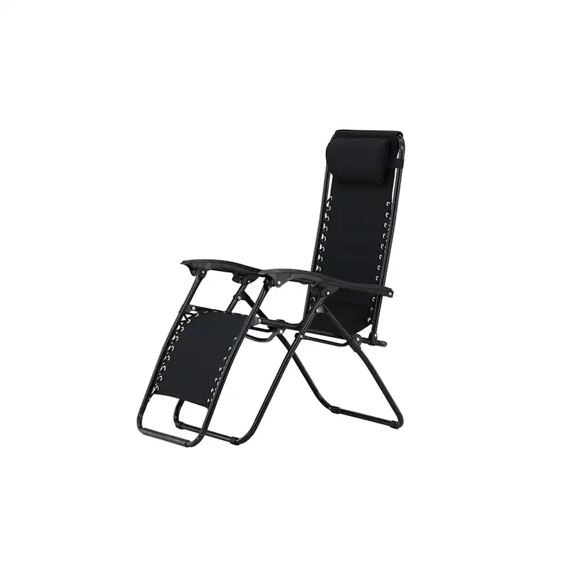 Vulcano Sun Lounge - Black / Black Solstol Venture Home Vulcano