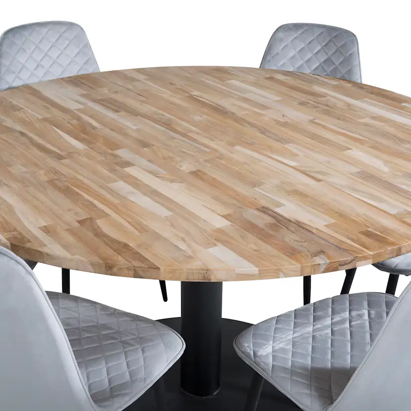 Matgrupp Venture Home Cirebon Ø140 cm med 6 Polar Stolar