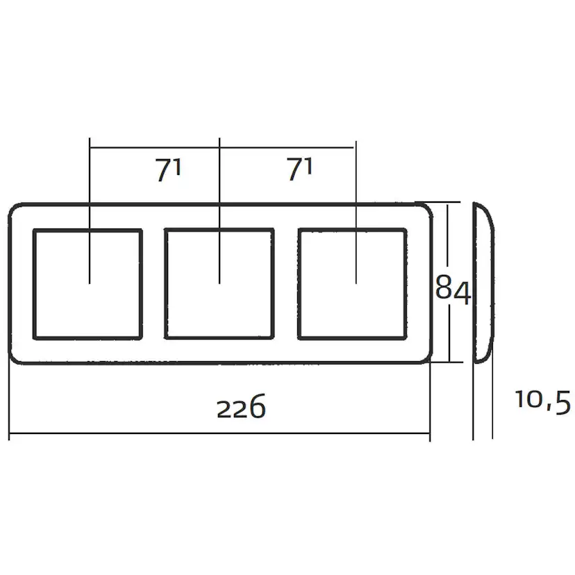 3-facksram RS16 Renvit Renvit, 3-fack