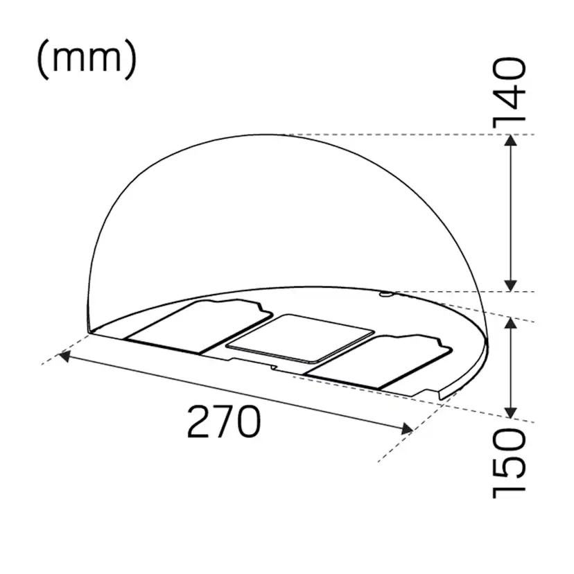 LED-Armatur Hide-a-lite Arc utan Uttag