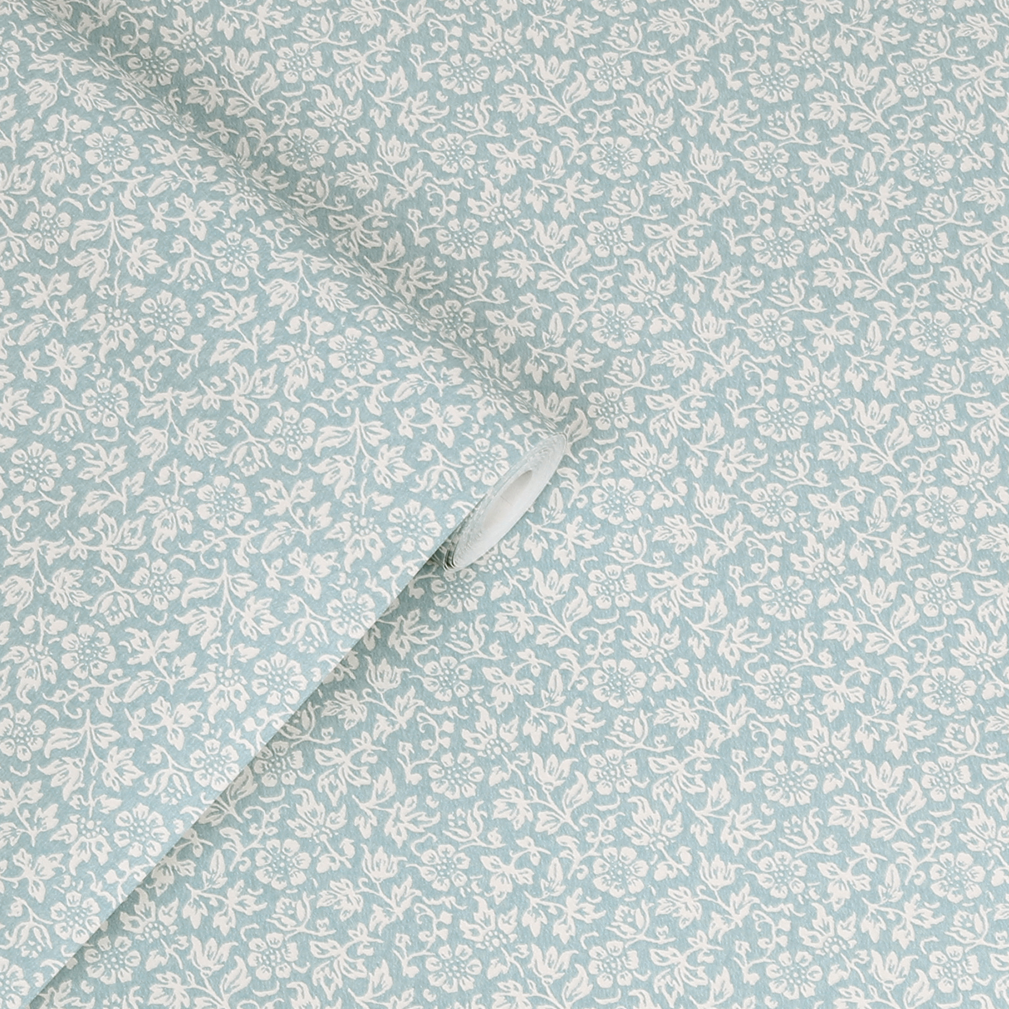 Tapet Laura Ashley Sweet Alyssum Pale Seaspray Blå 121078